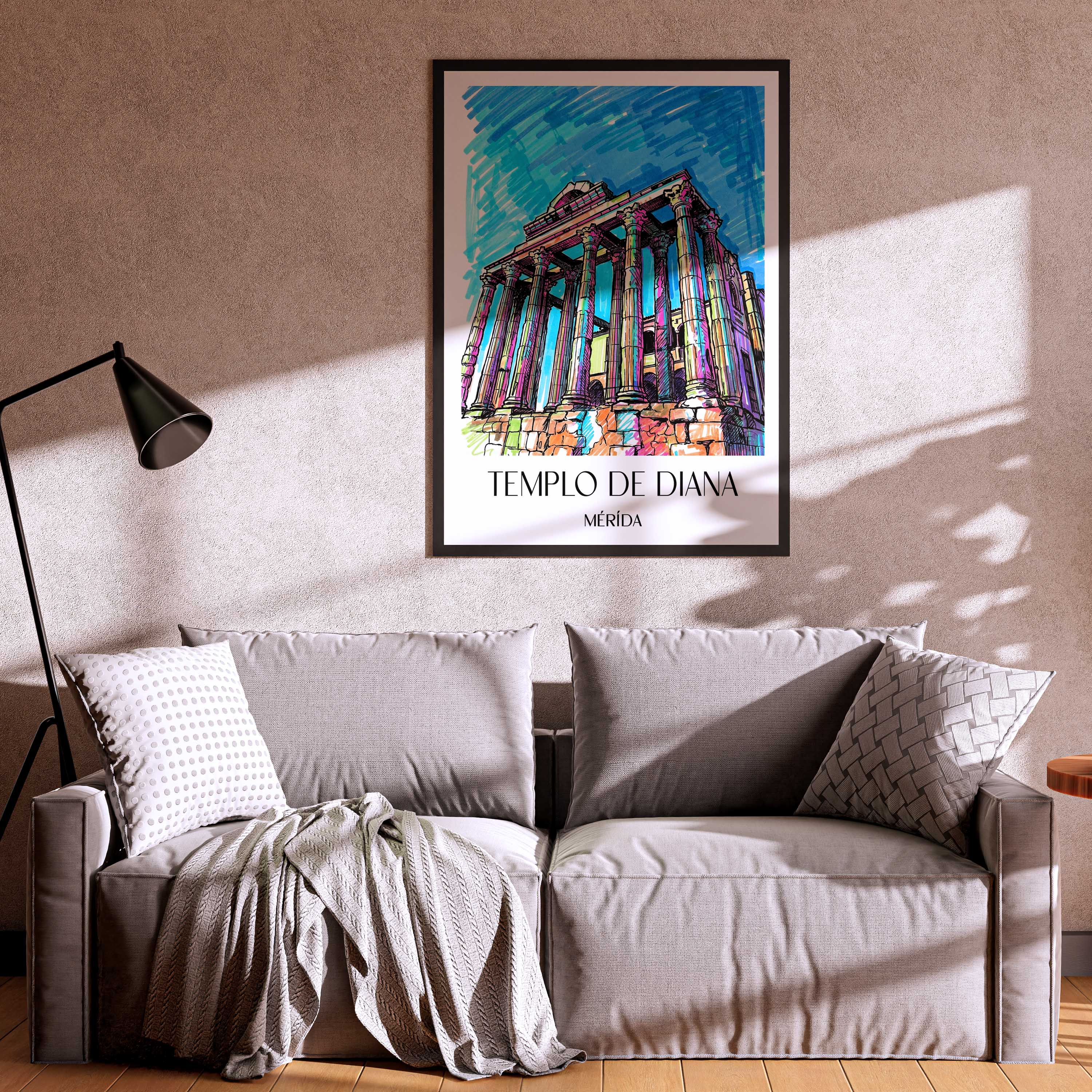 templo-de-diana-mérída-spanien-poster-graffiti