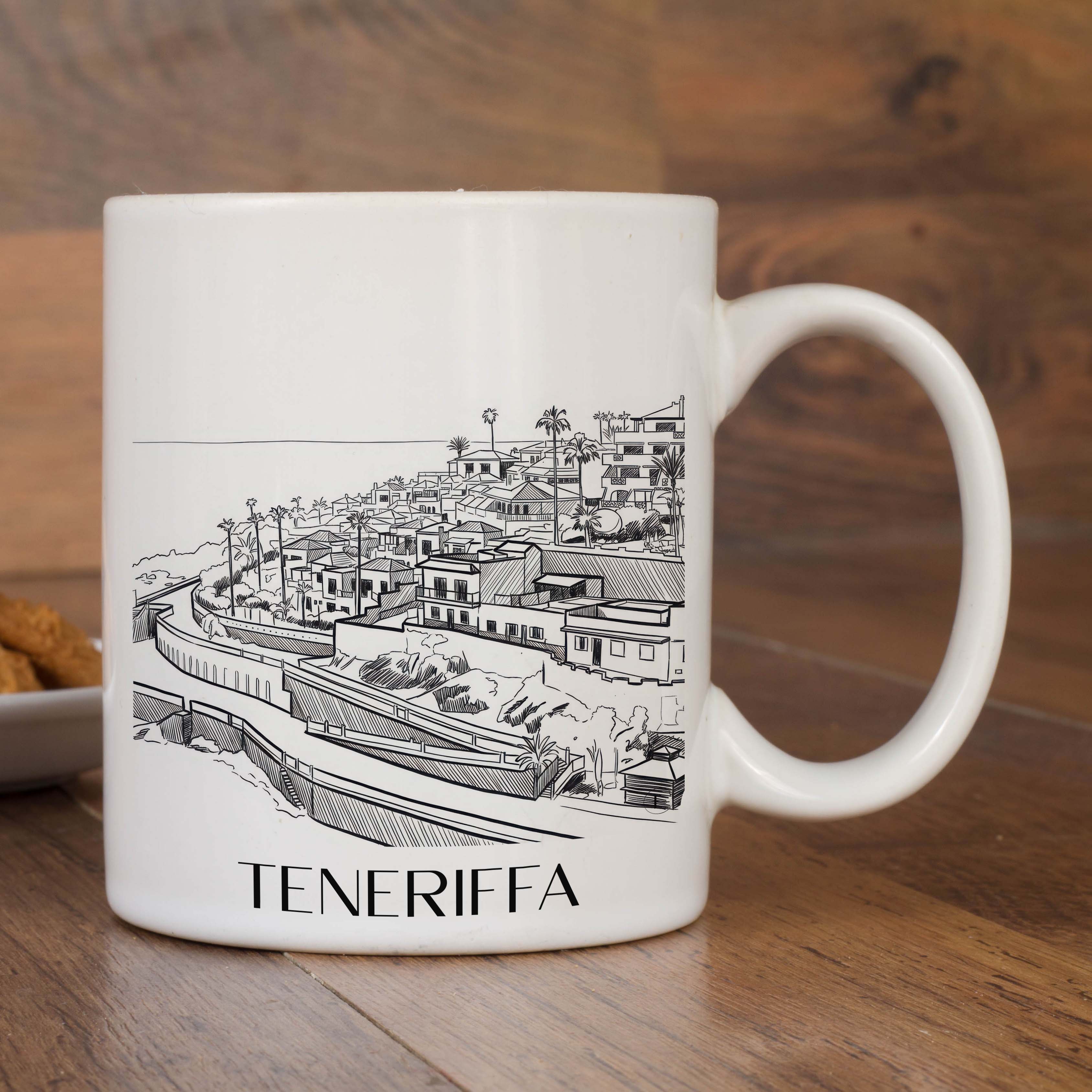 teneriffa-spanien-spanien-kaffeebecher-skizze