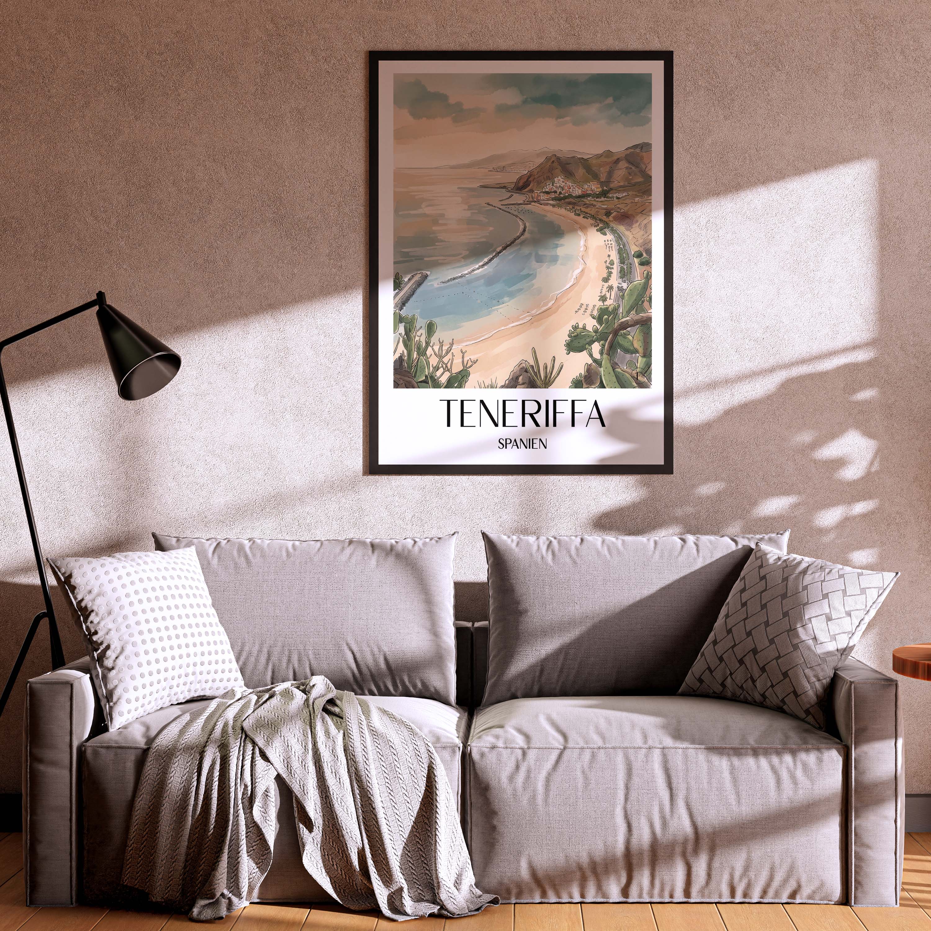 teneriffa-spanien-poster-aquarell
