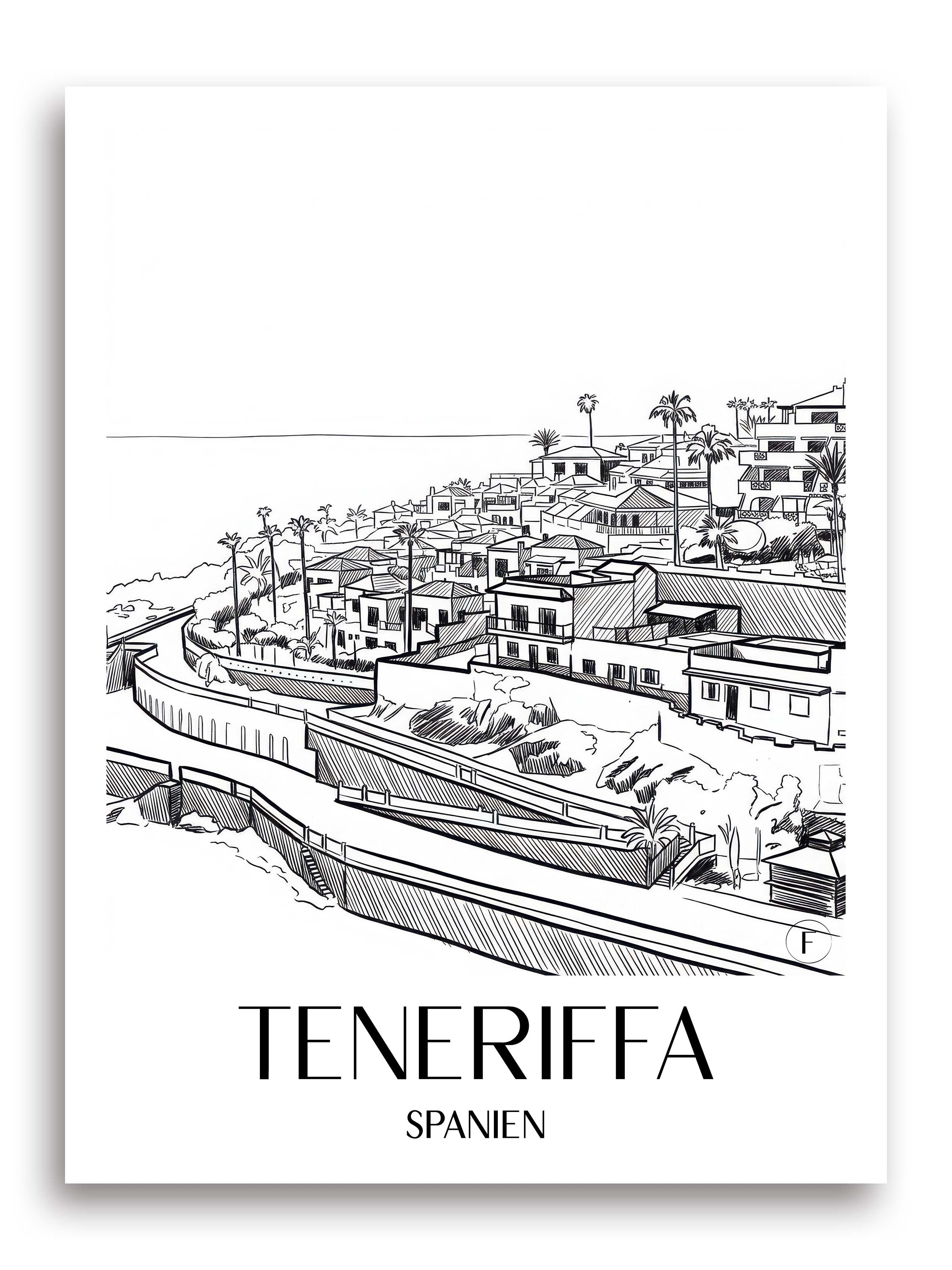 teneriffa-spanien-spanien-poster-skizze