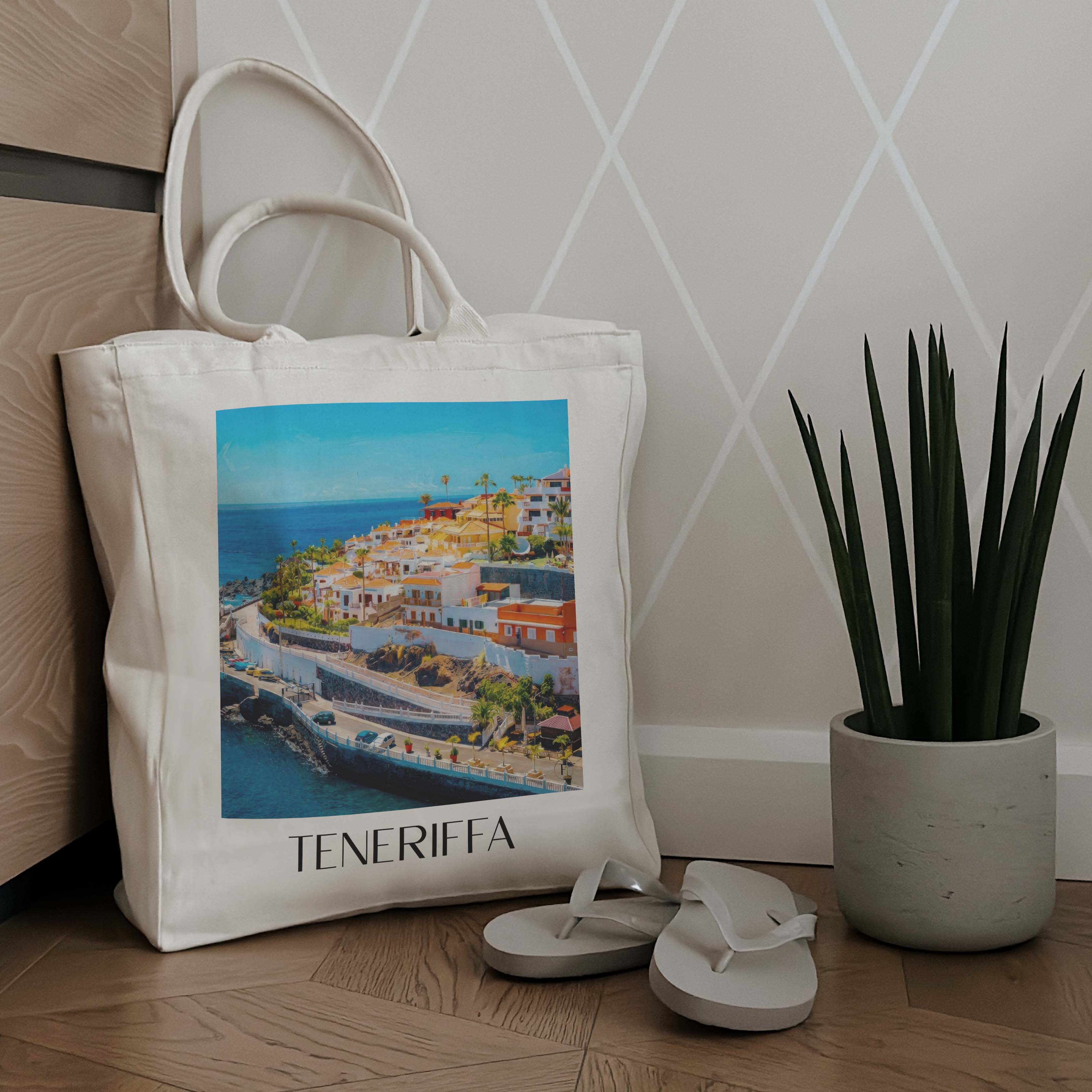 teneriffa-spanien-spanien-einkaufstasche-oil-painting-oelgemaelde