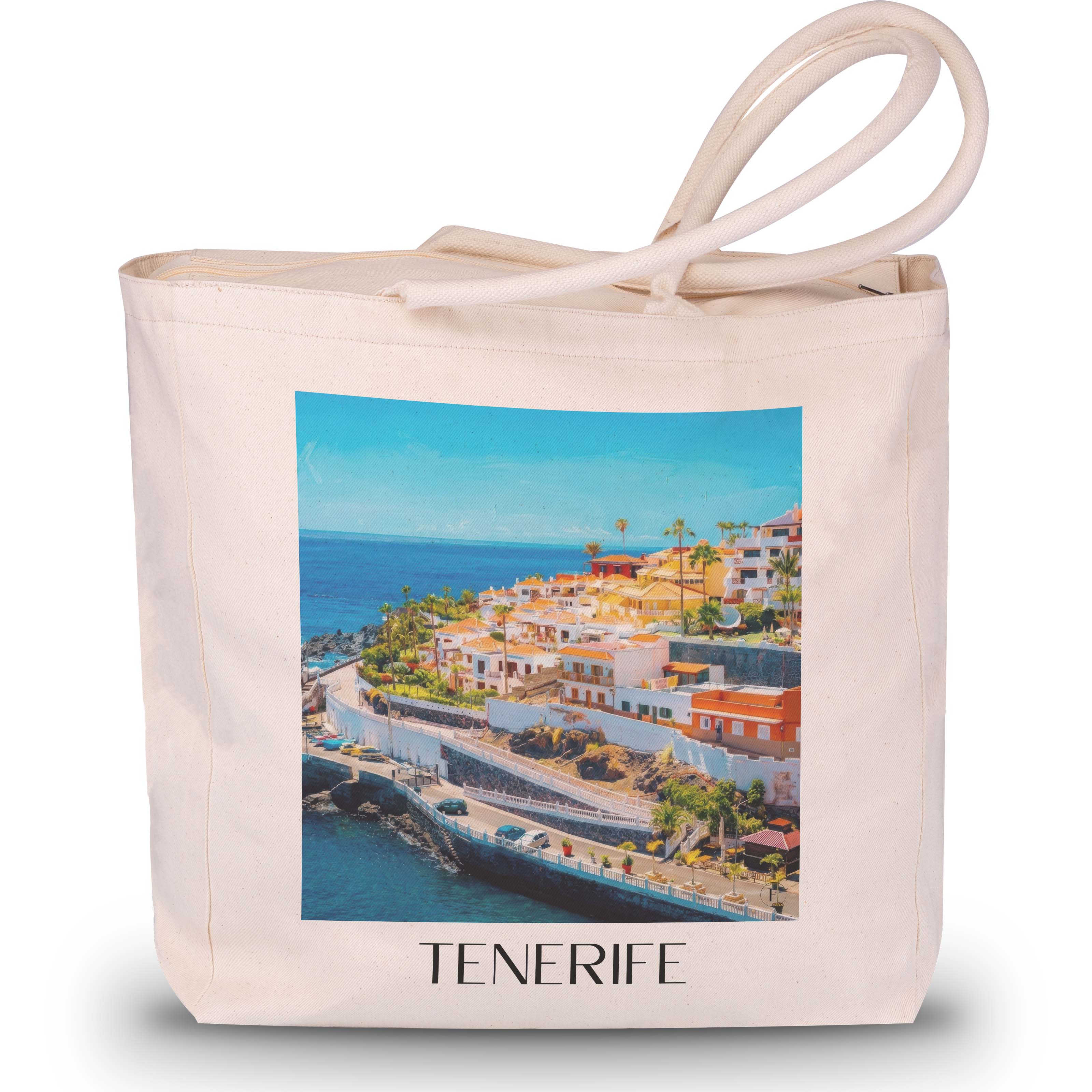 Teneriffa Shopping Tasche - Spanien - Spanien Tote Bag - Einkaufstasche im Ölgemälde Stil - favplace