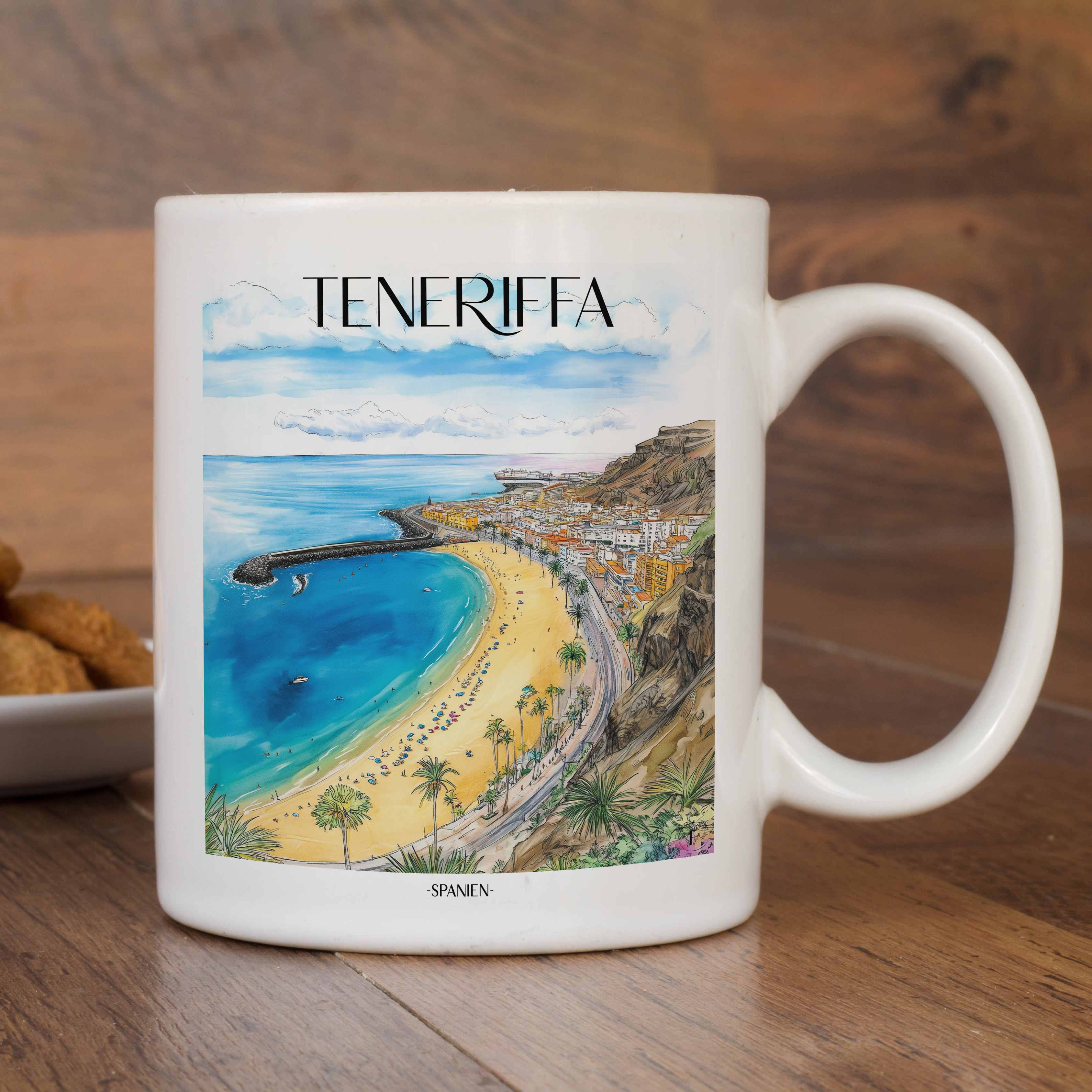 teneriffa-spanien-einkaufstasche-aquarell