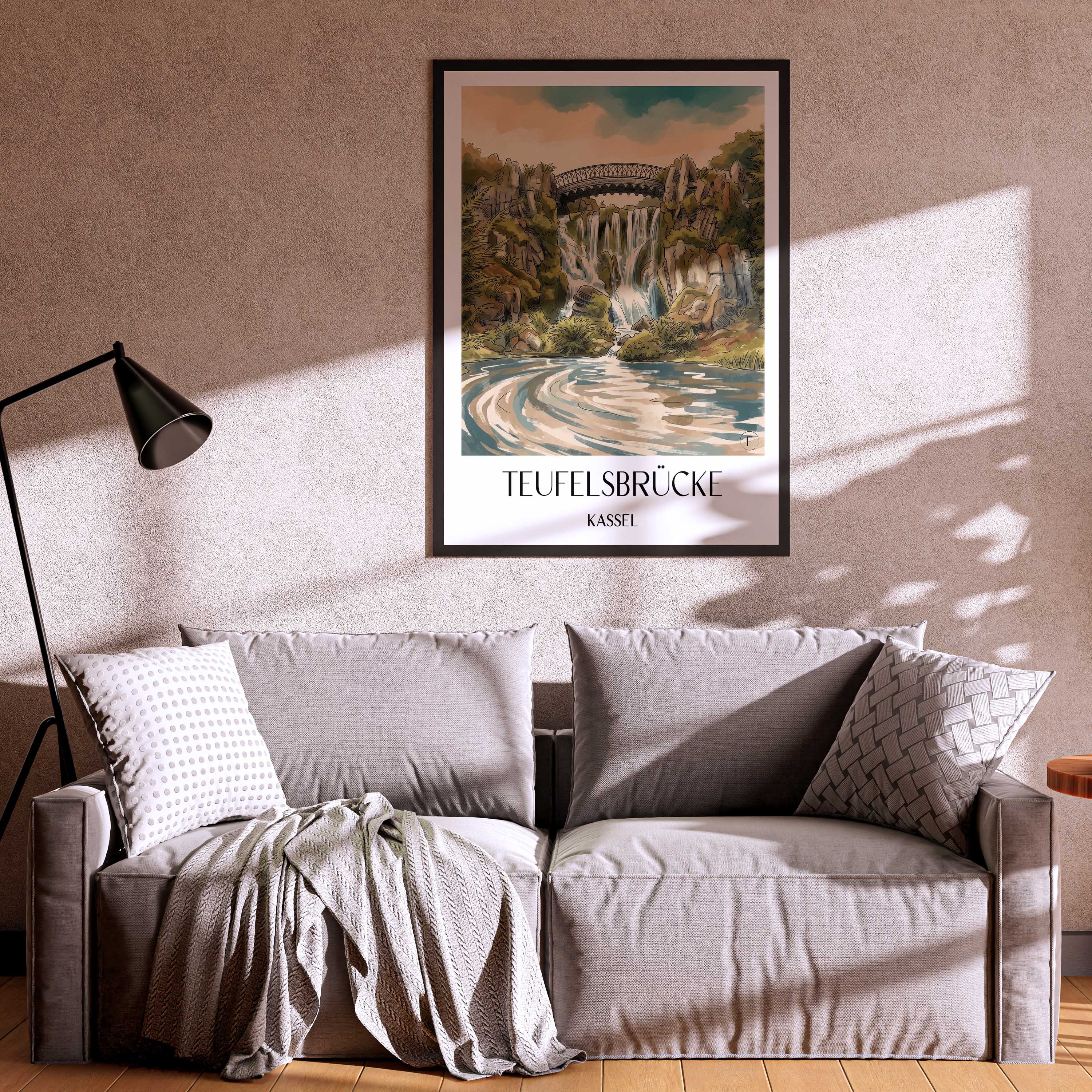 teufelsbrücke-kassel-deutschland-poster-aquarell