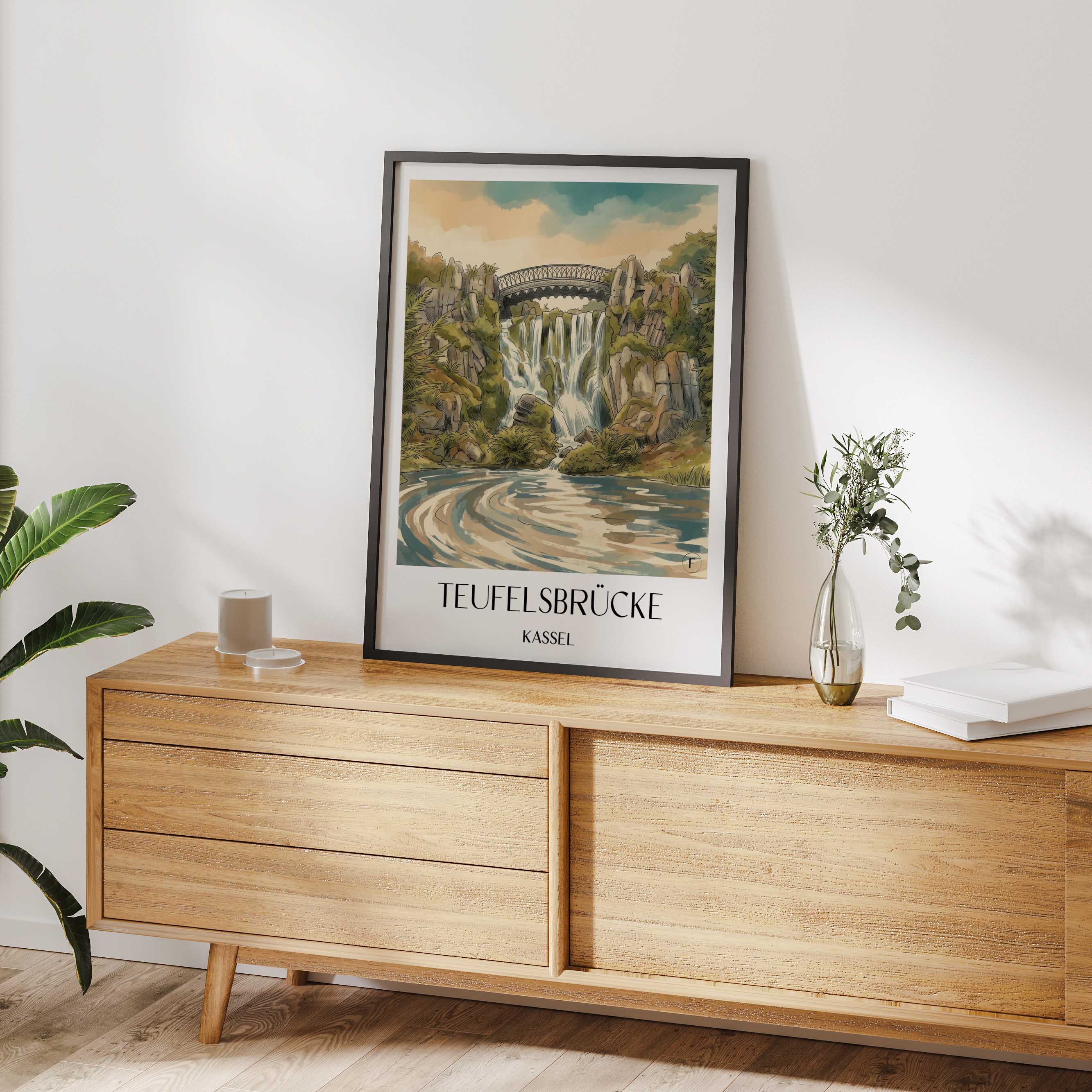 teufelsbrücke-kassel-deutschland-poster-aquarell