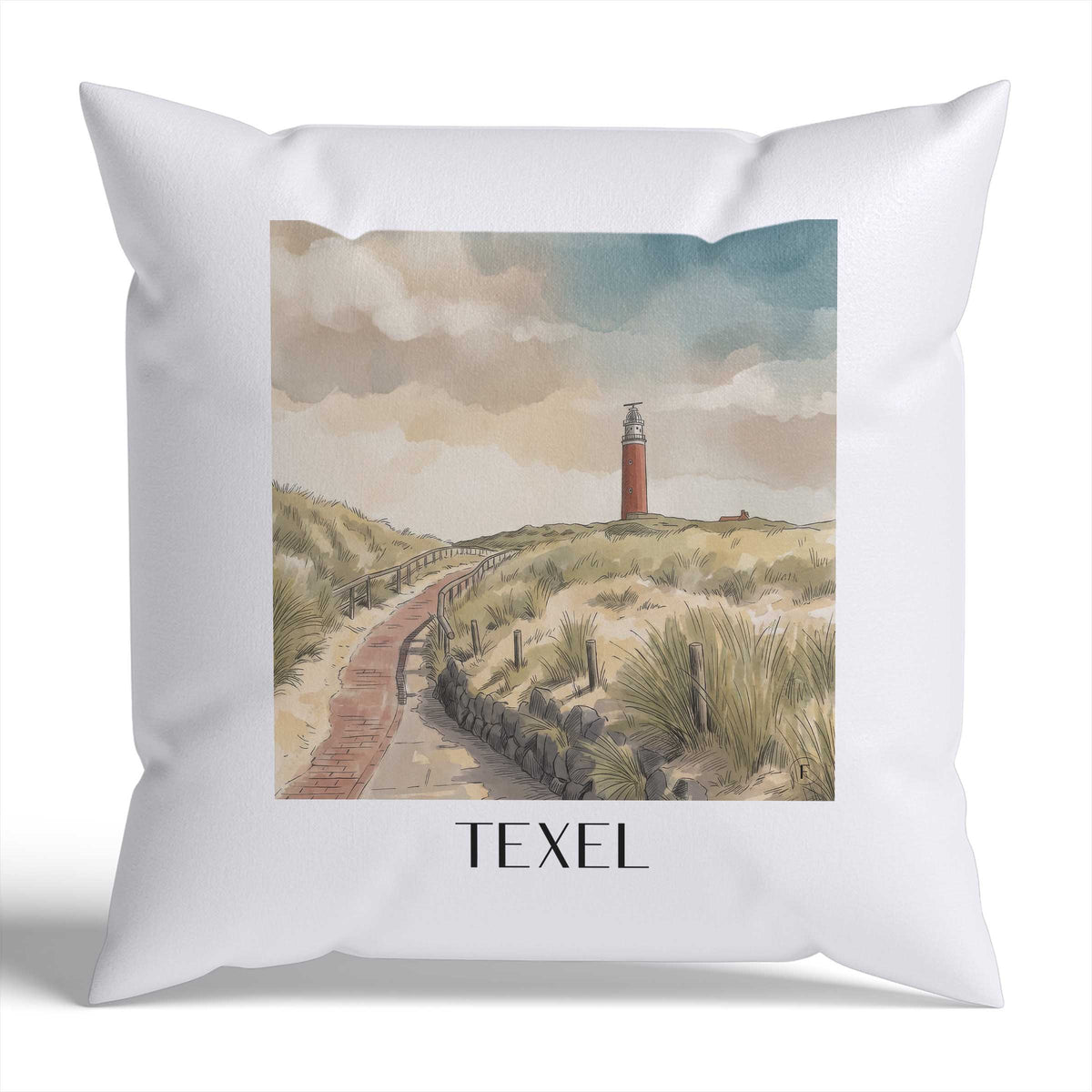 texel-niederlande-niederlande-kissenbezug-aquarell