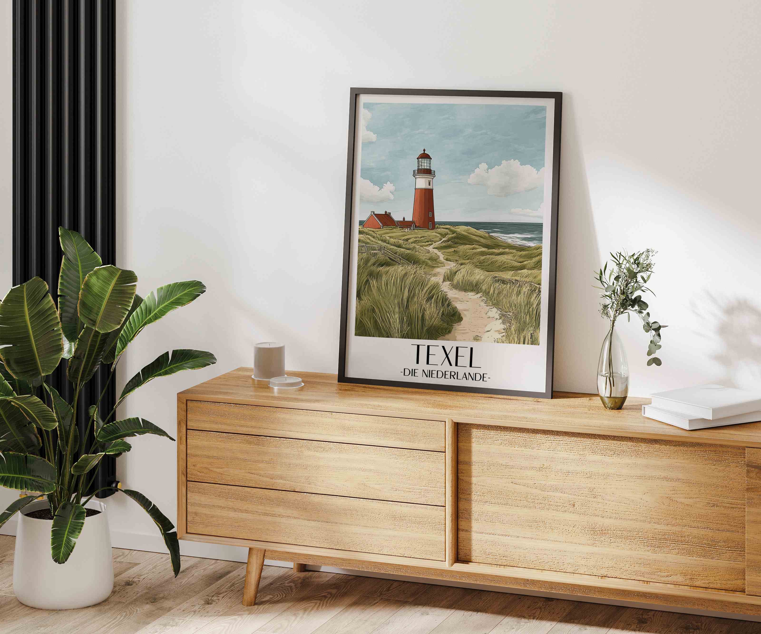 texel-niederlande-poster-aquarell