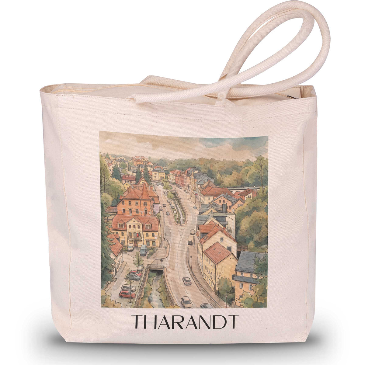tharandt-erzgebirgsvorland-deutschland-einkaufstasche-aquarell
