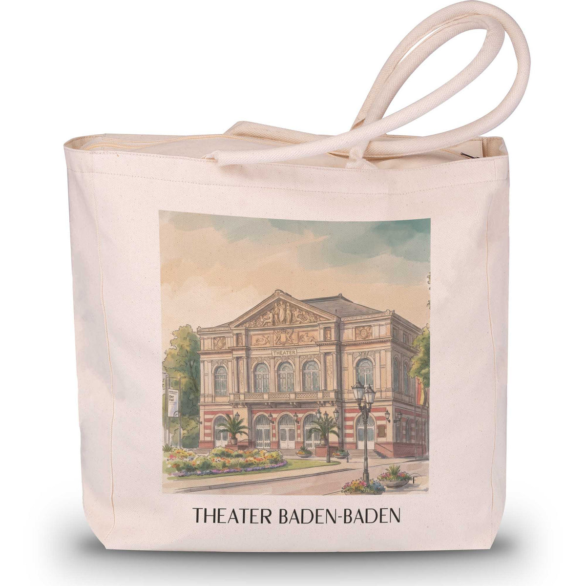 theater--baden-baden-deutschland-einkaufstasche-aquarell