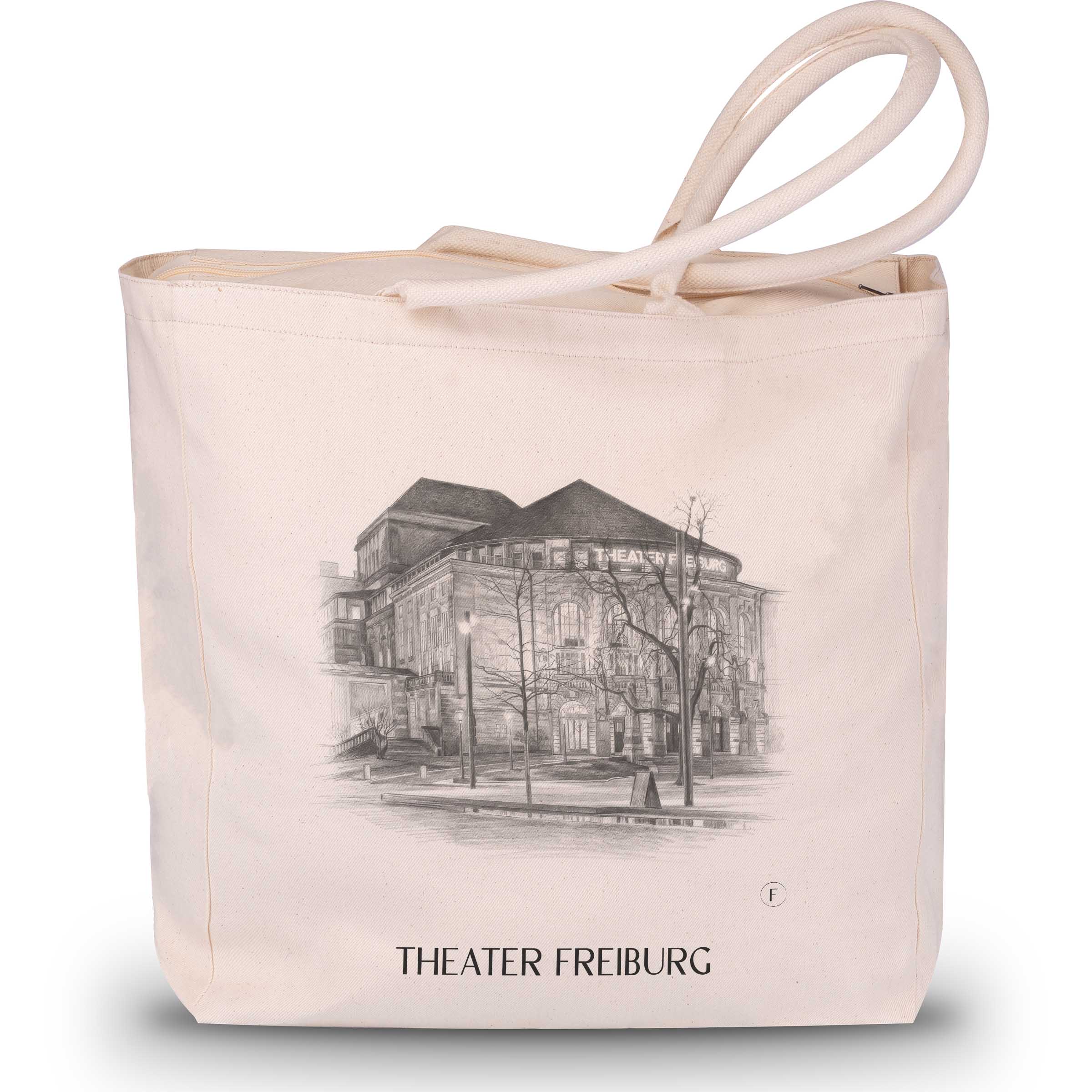 Theater Shopping Tasche - Freiburg - Deutschland Tote Bag - Einkaufstasche im Zeichnung Stil