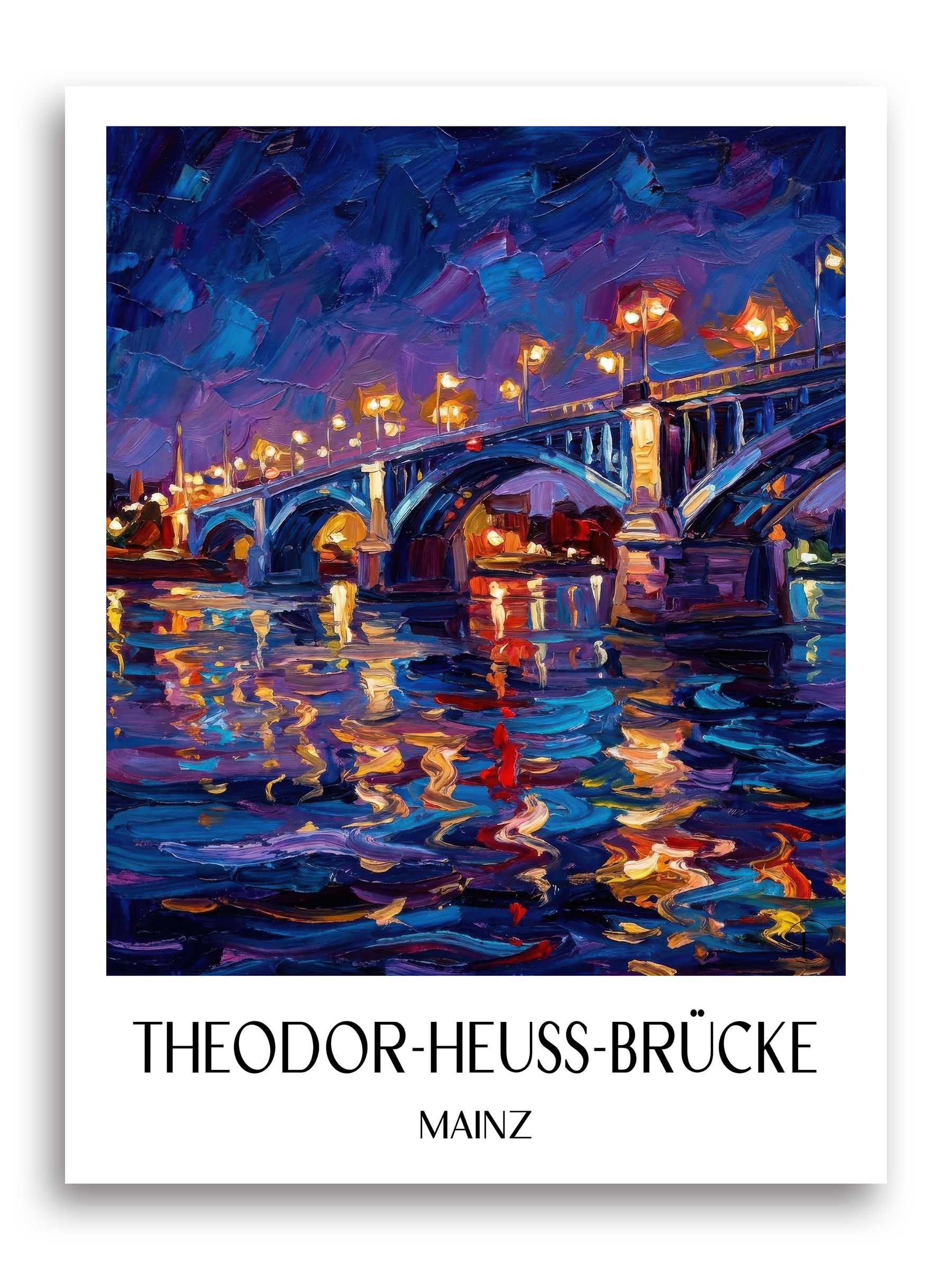 theodor-heuss-brücke-mainz-deutschland-poster-oil-painting-oelgemaelde