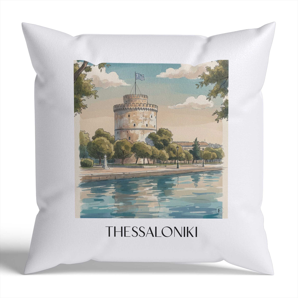 thessaloniki-griechenland-griechenland-kissenbezug-aquarell