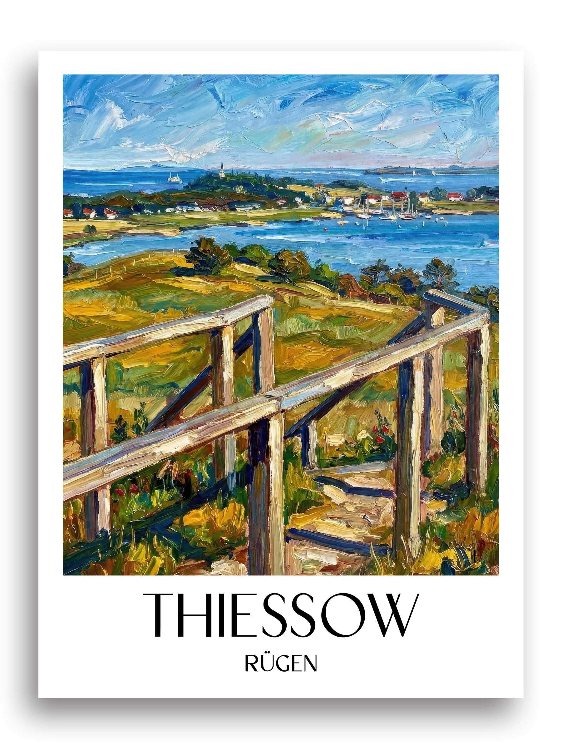 thiessow-rügen-deutschland-poster-oil-painting-oelgemaelde