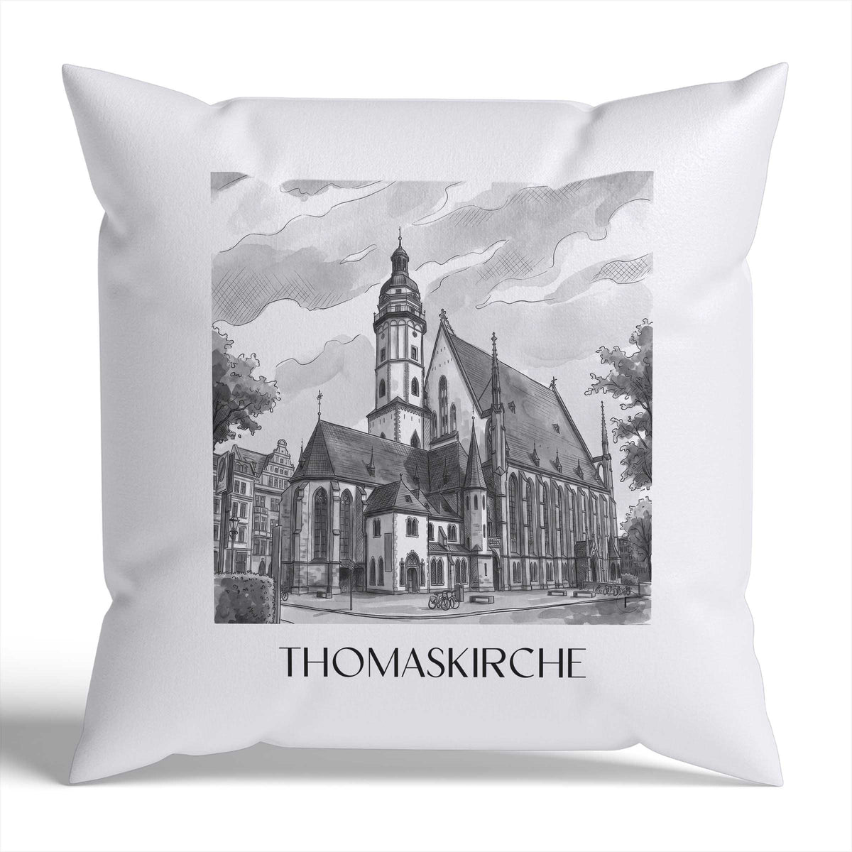 thomaskirche-leipzig-deutschland-kissenbezug-aquarell-schwarz-weiss