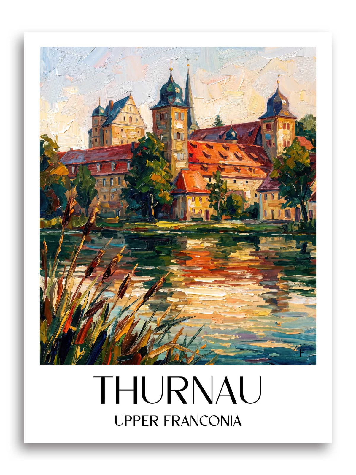 Thurnau Poster - Oberfranken - Deutschland Kunstdruck - Ölgemälde von A4 bis A1 - favplace
