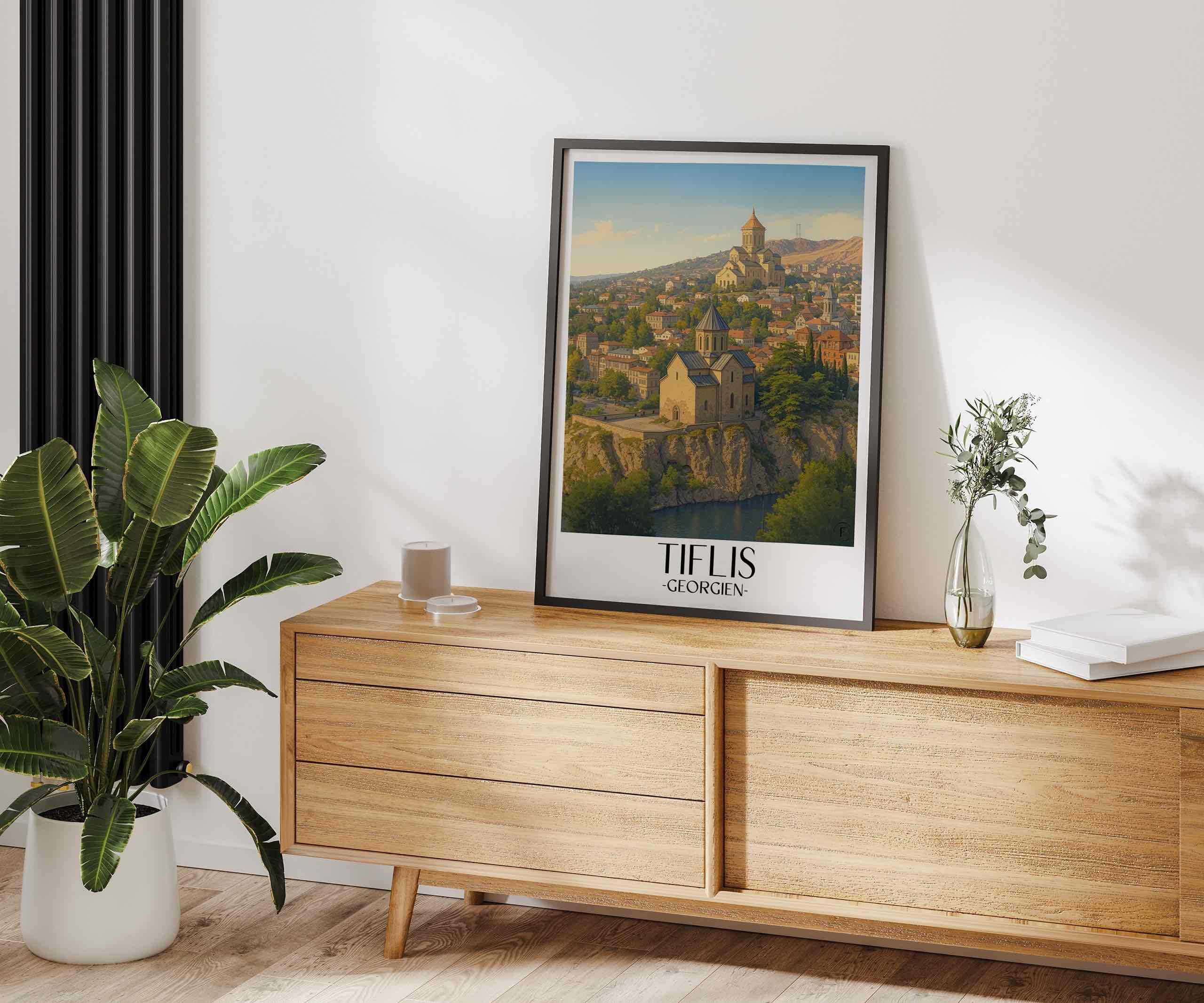 tiflis-georgien-poster-aquarell