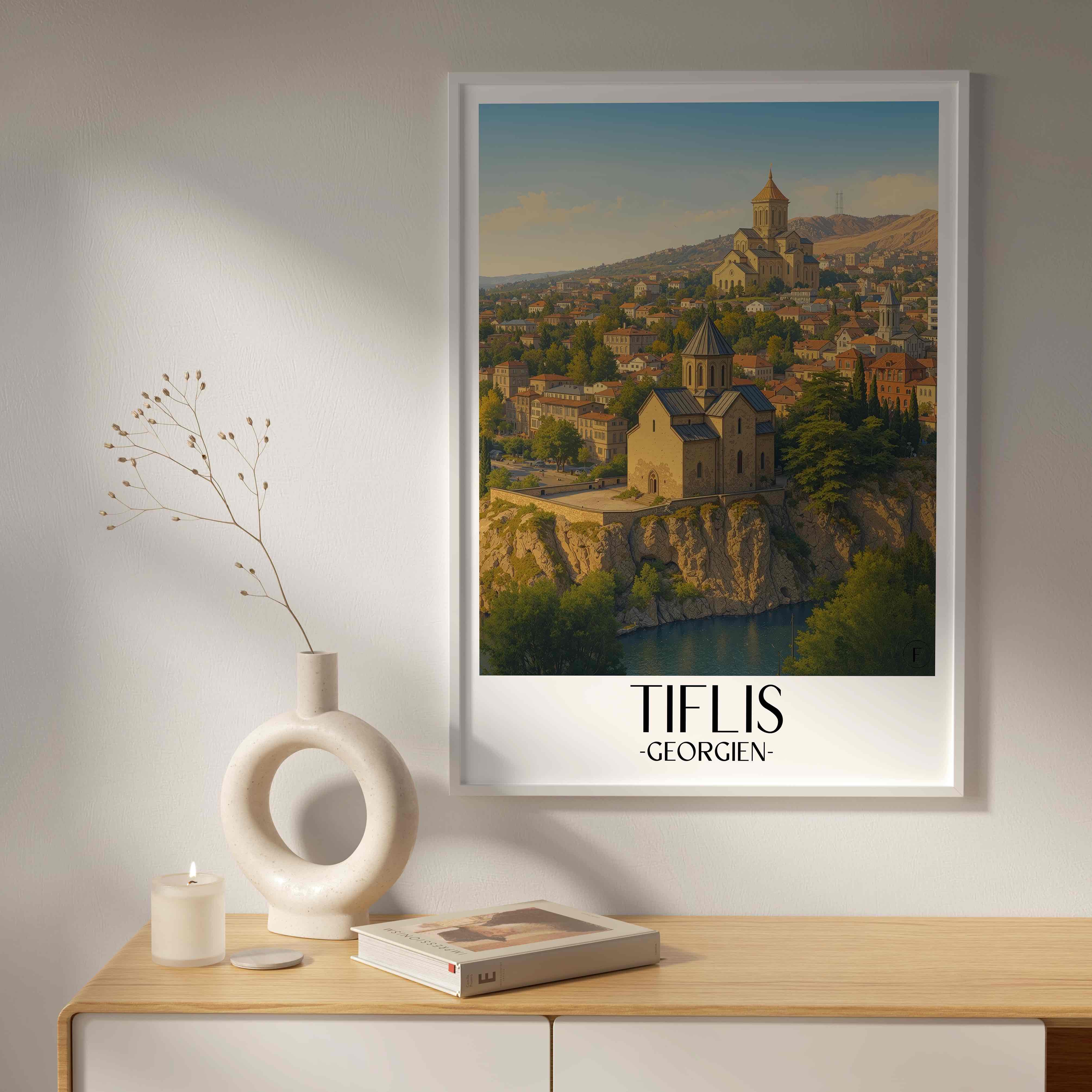 tiflis-georgien-poster-aquarell