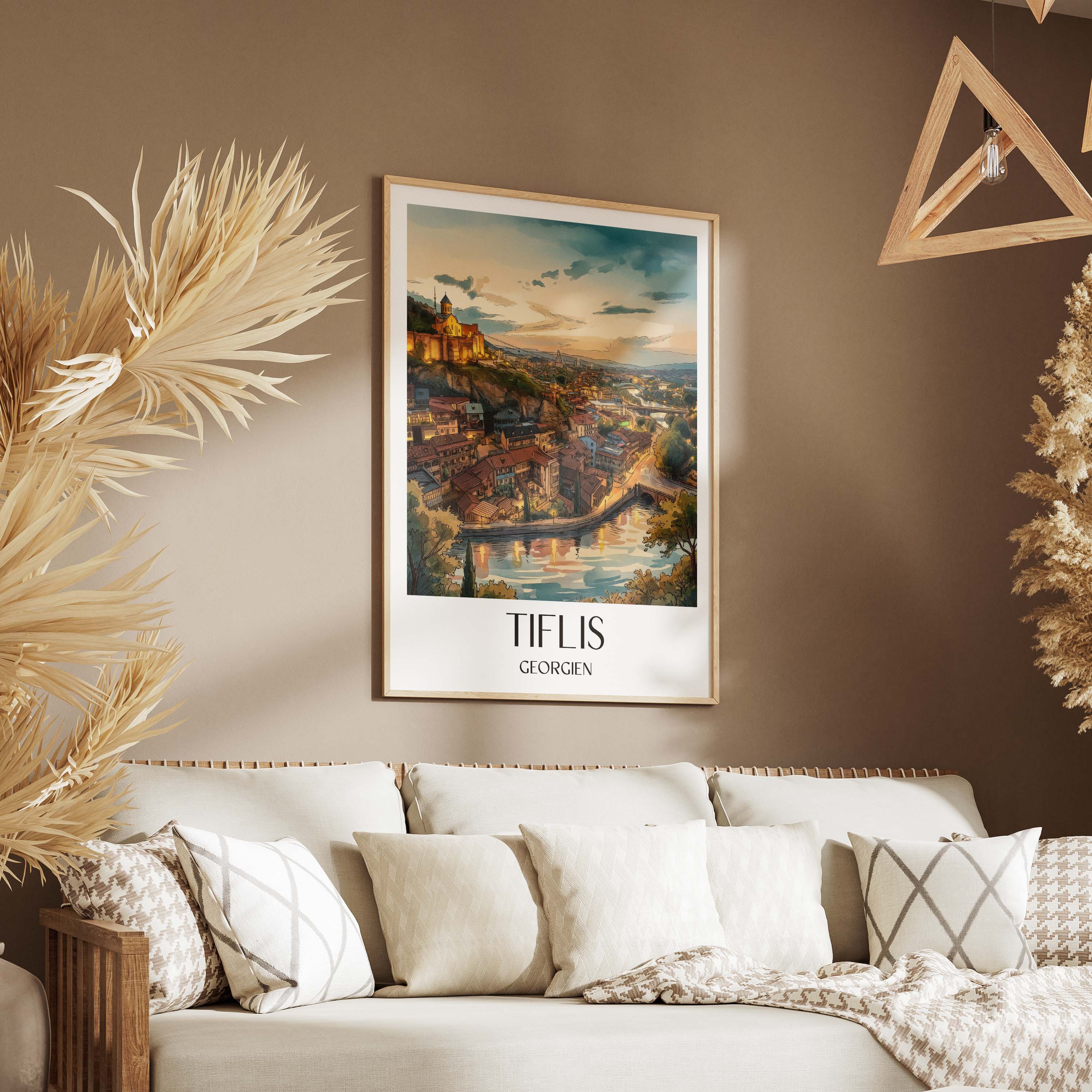 tiflis-georgien-poster-aquarell