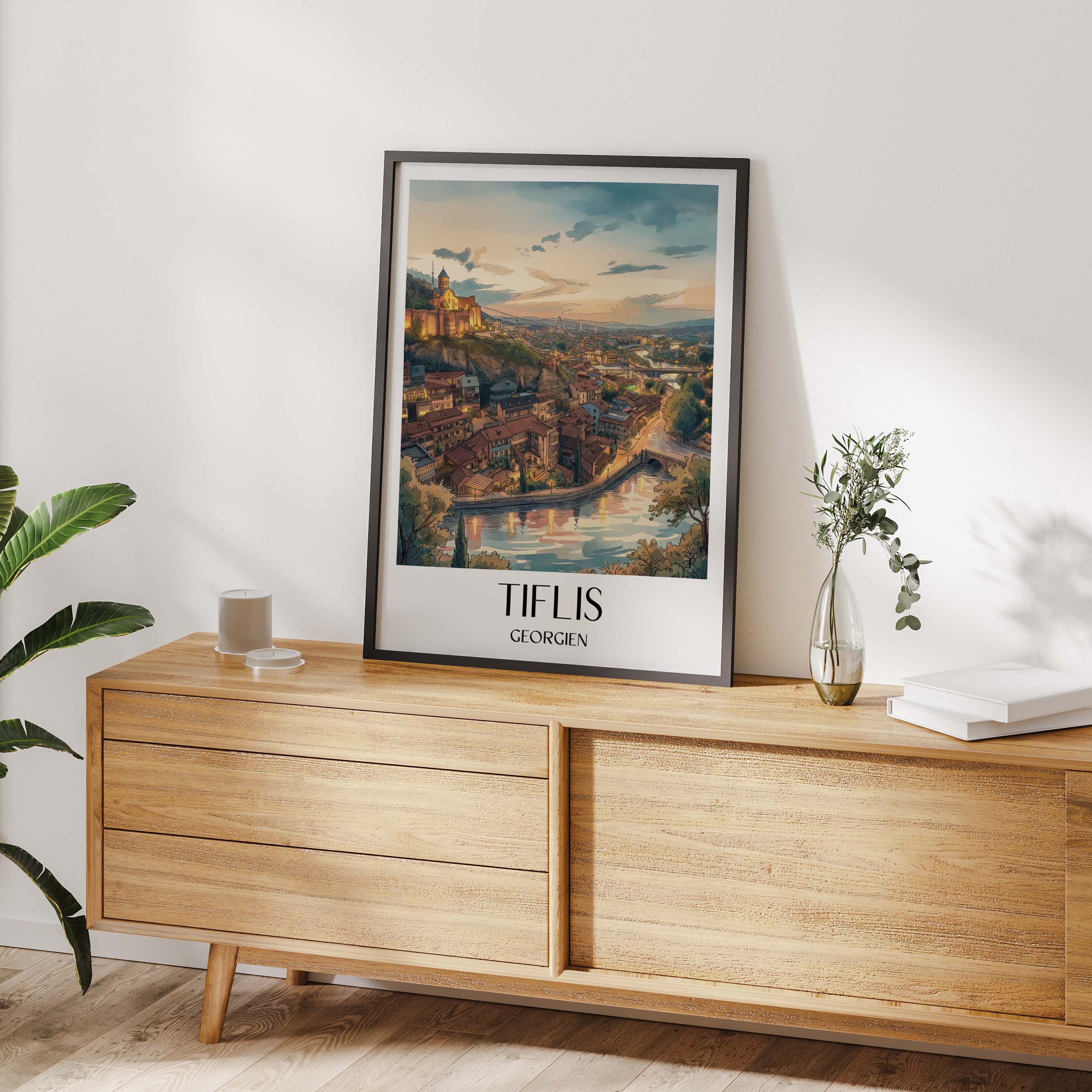 tiflis-georgien-poster-aquarell