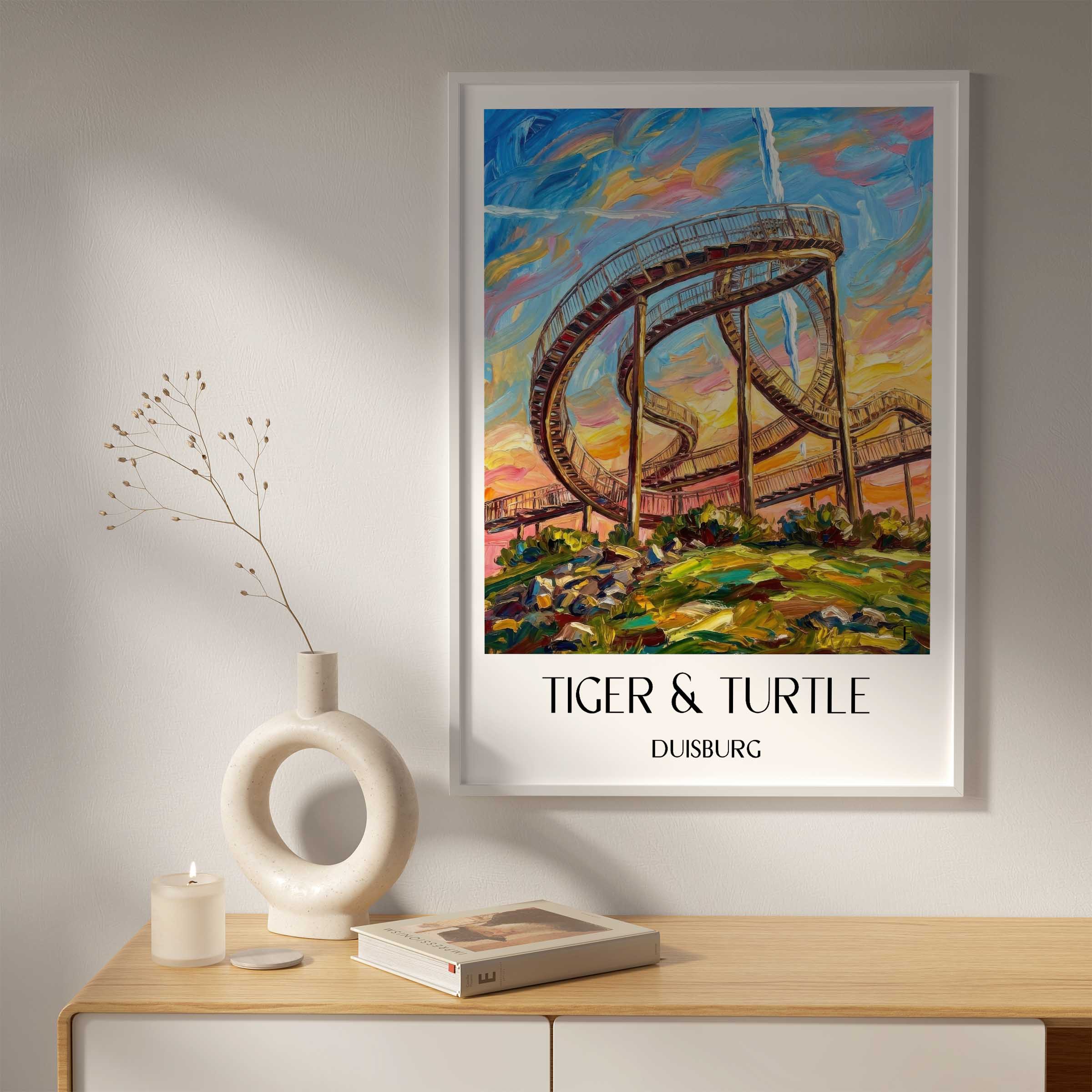 tiger-&-turtle-duisburg-deutschland-poster-oil-painting-oelgemaelde