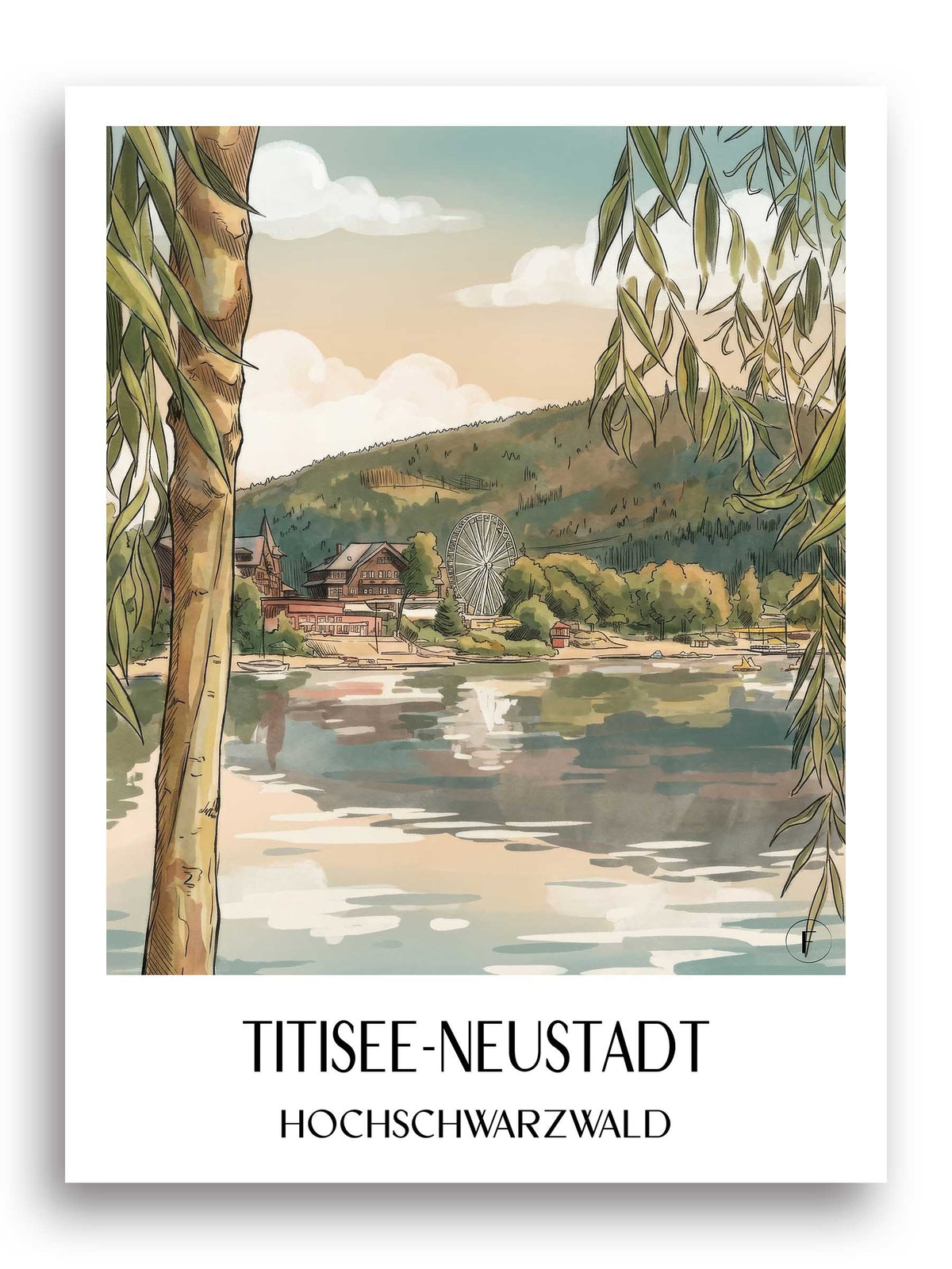 titisee-neustadt-hochschwarzwald-deutschland-poster-aquarell