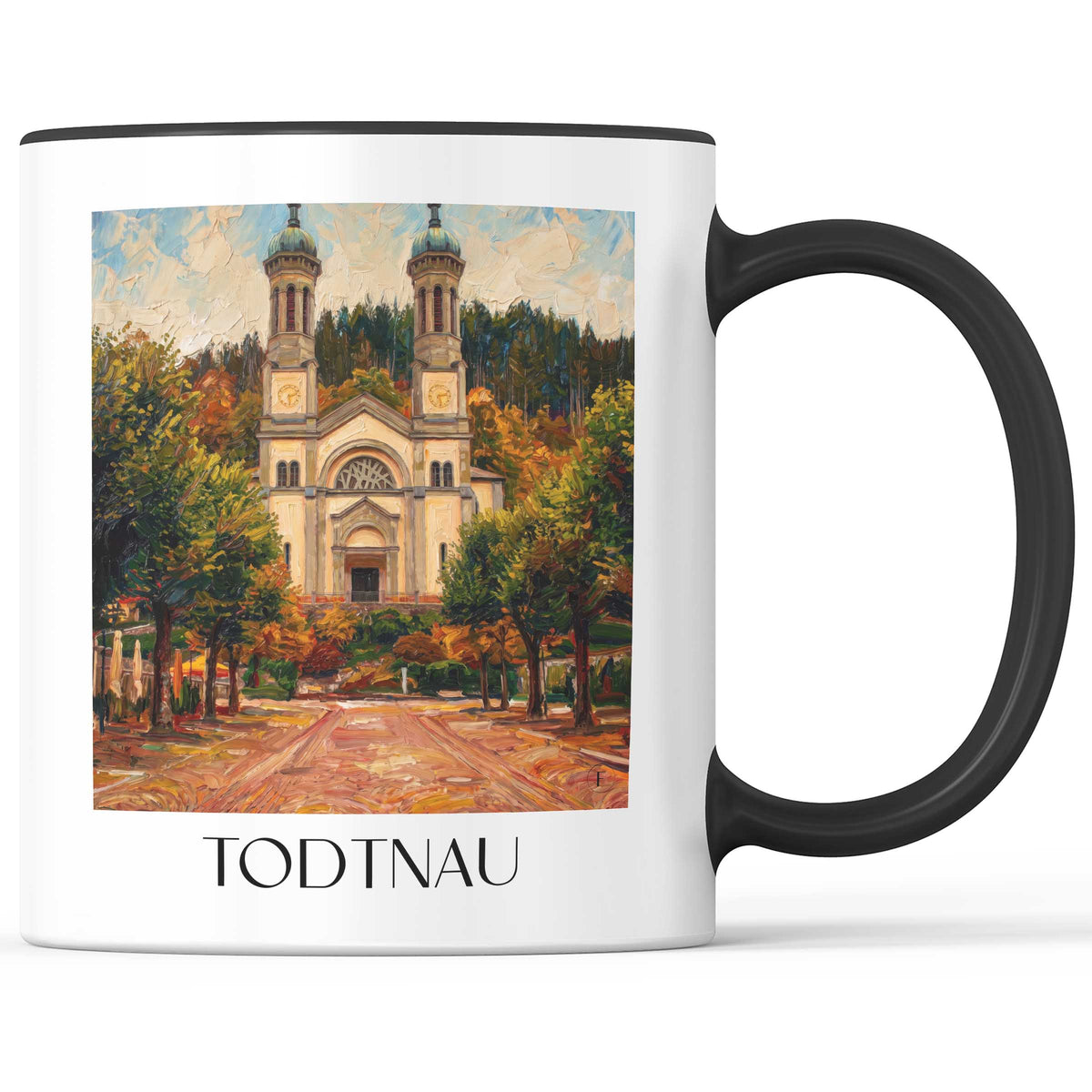 Todtnau Kaffeebecher - Südschwarzwald - Deutschland Becher - Kaffeetasse im Ölgemälde Stil - favplace