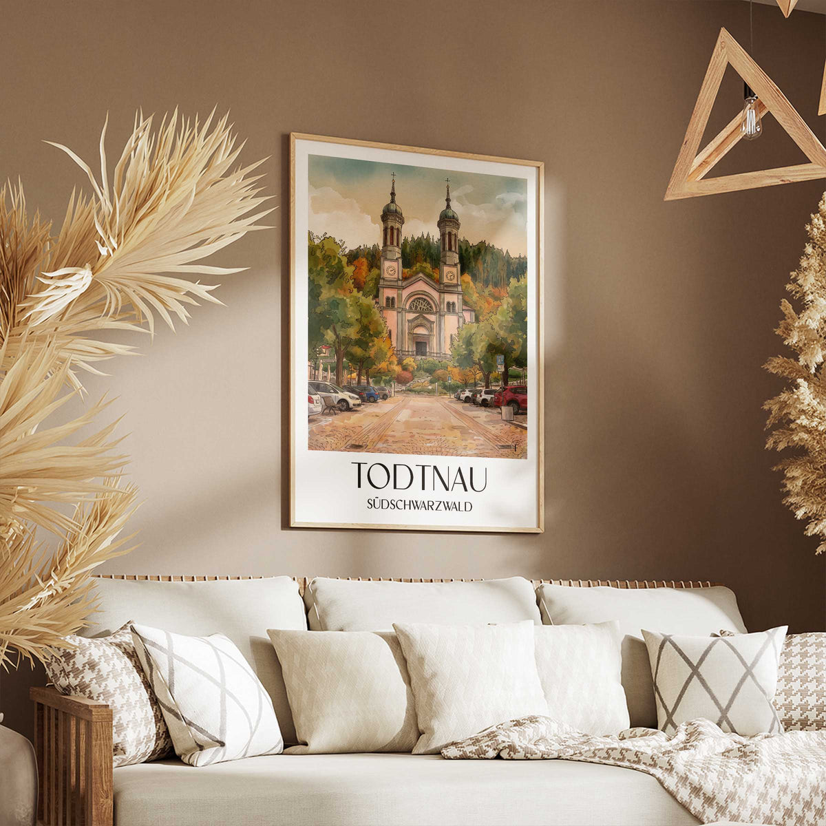 todtnau-südschwarzwald-deutschland-poster-aquarell