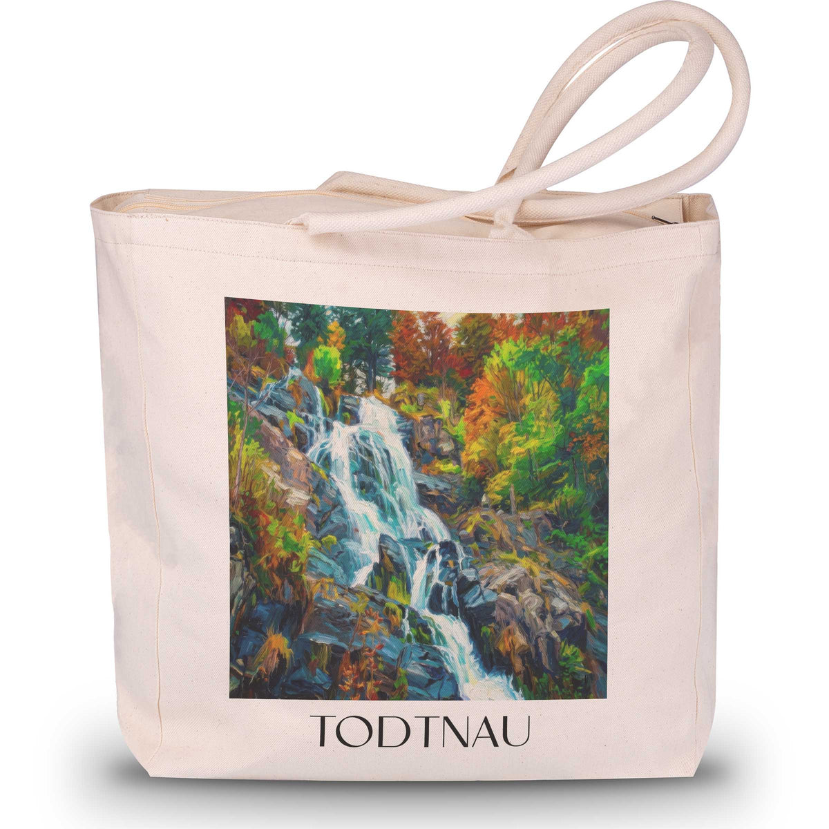 Todtnau Shopping Tasche - Schwarzwald - Deutschland Tote Bag - Einkaufstasche im Ölgemälde Stil - favplace