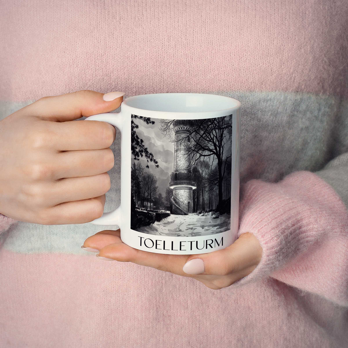 toelleturm-wuppertal-deutschland-kaffeebecher-aquarell-schwarz-weiss