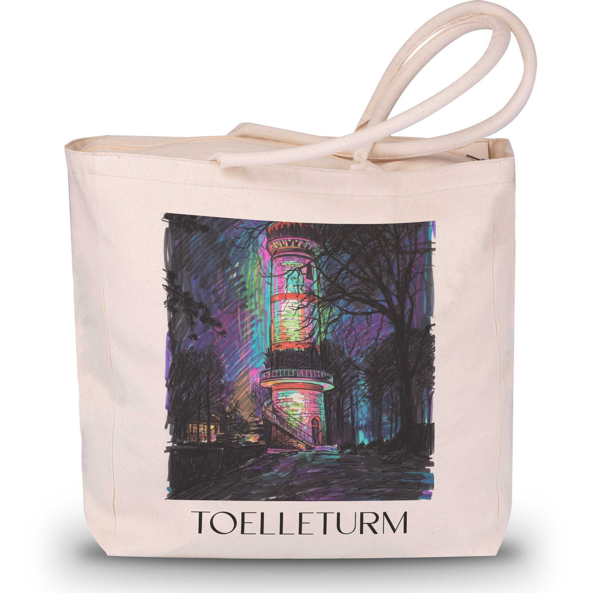 Toelleturm Shopping Tasche - Wuppertal - Deutschland Tote Bag - Einkaufstasche im Tag Graffiti Stil - favplace