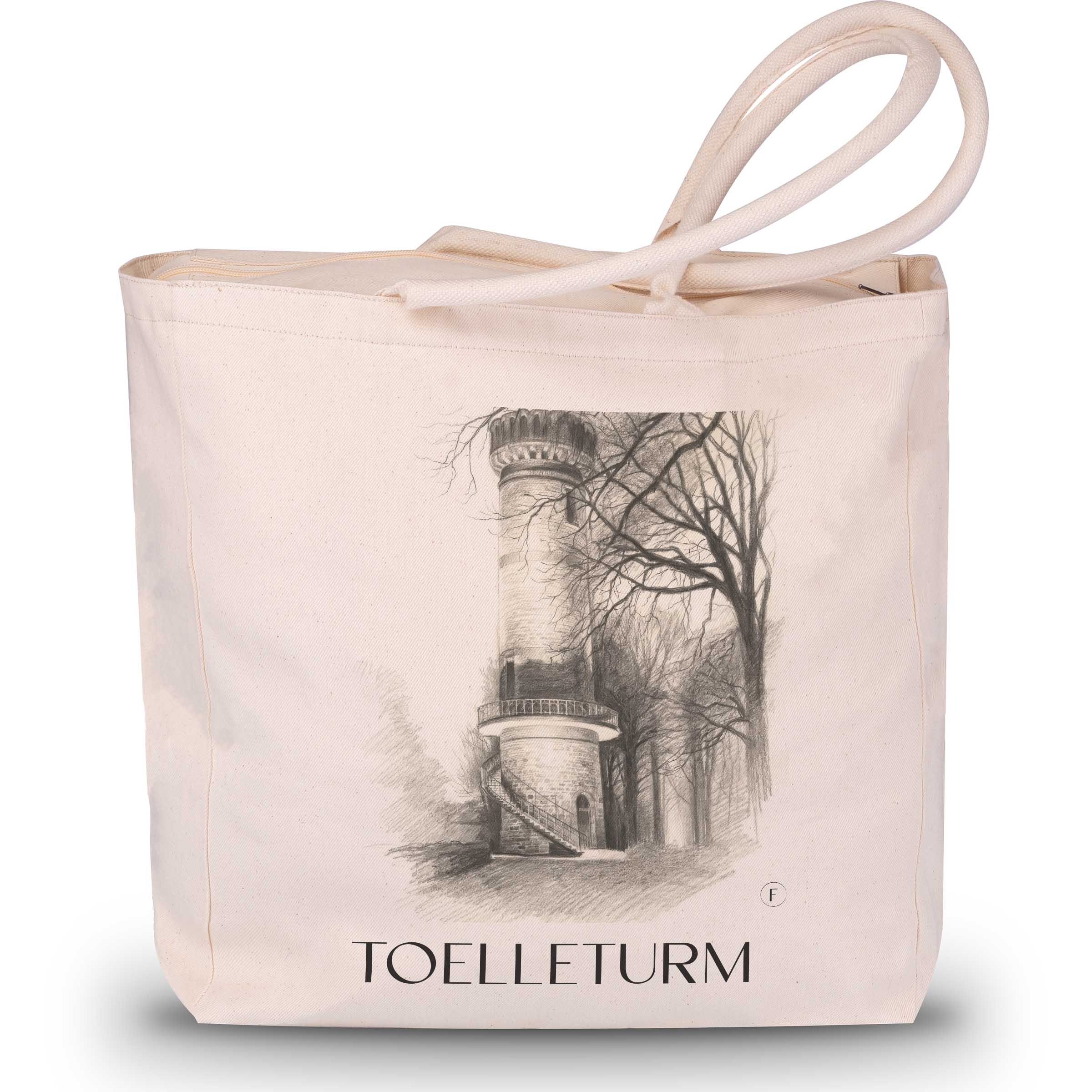 Toelleturm Shopping Tasche - Wuppertal - Deutschland Tote Bag - Einkaufstasche im Zeichnung Stil