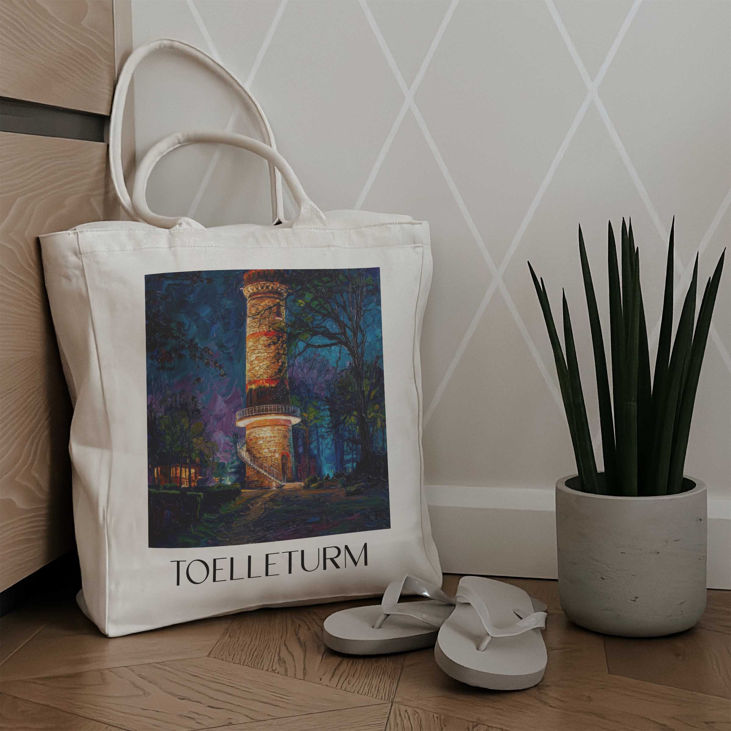 toelleturm-wuppertal-deutschland-einkaufstasche-oil-painting-oelgemaelde
