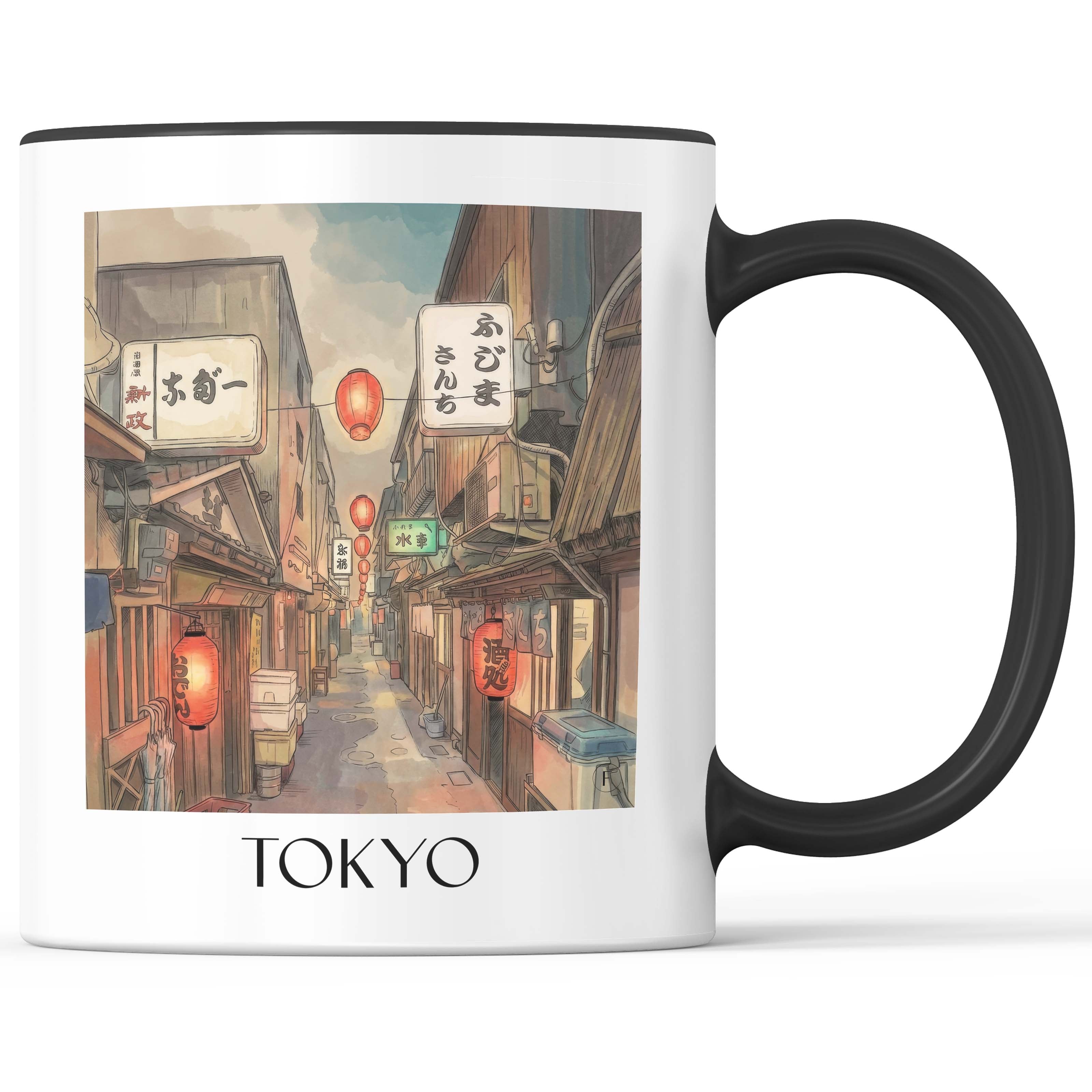 tokyo-japan-kaffeebecher-aquarell