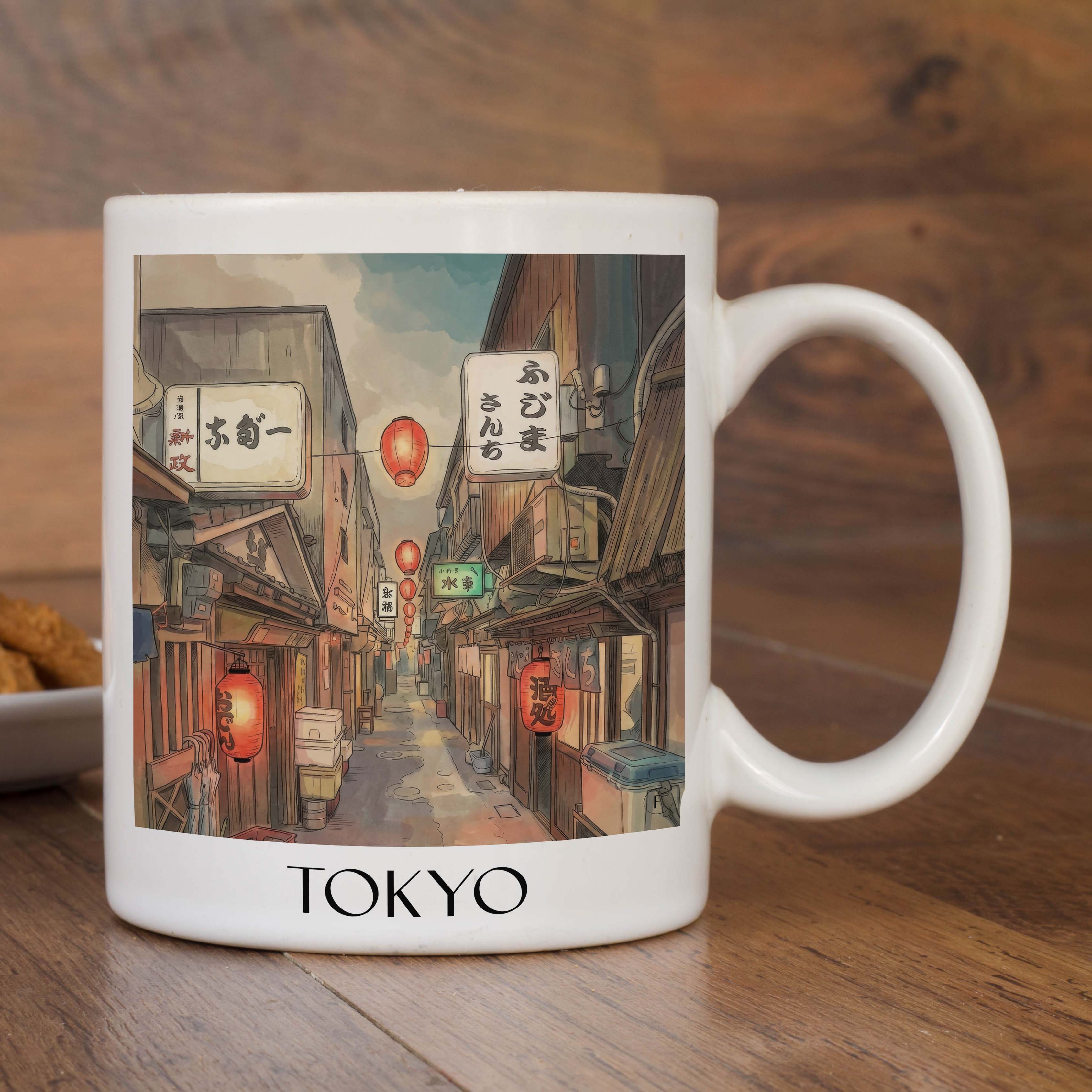 tokyo-japan-kaffeebecher-aquarell
