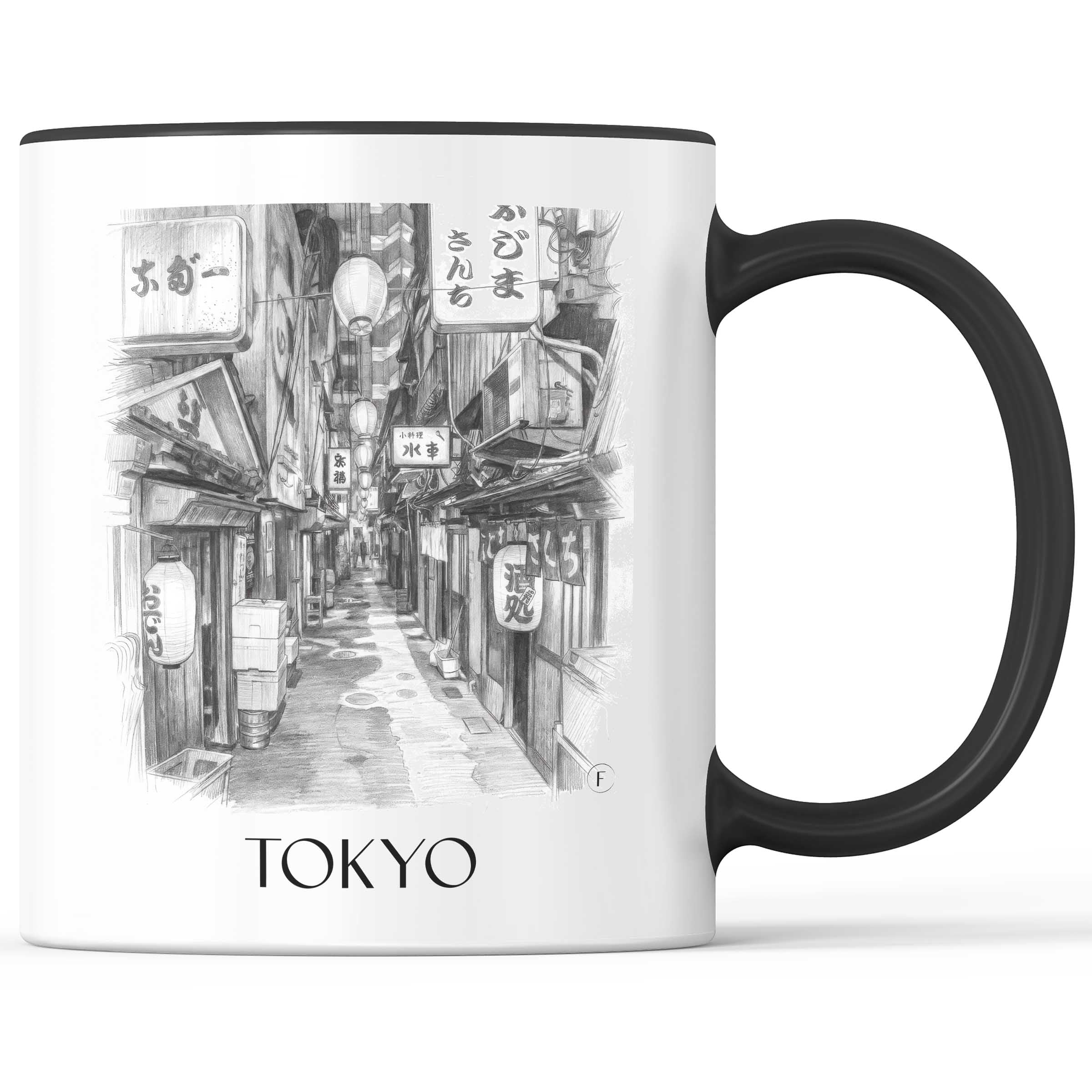 tokyo-japan-kaffeebecher-bleistift-zeichnung-drawing