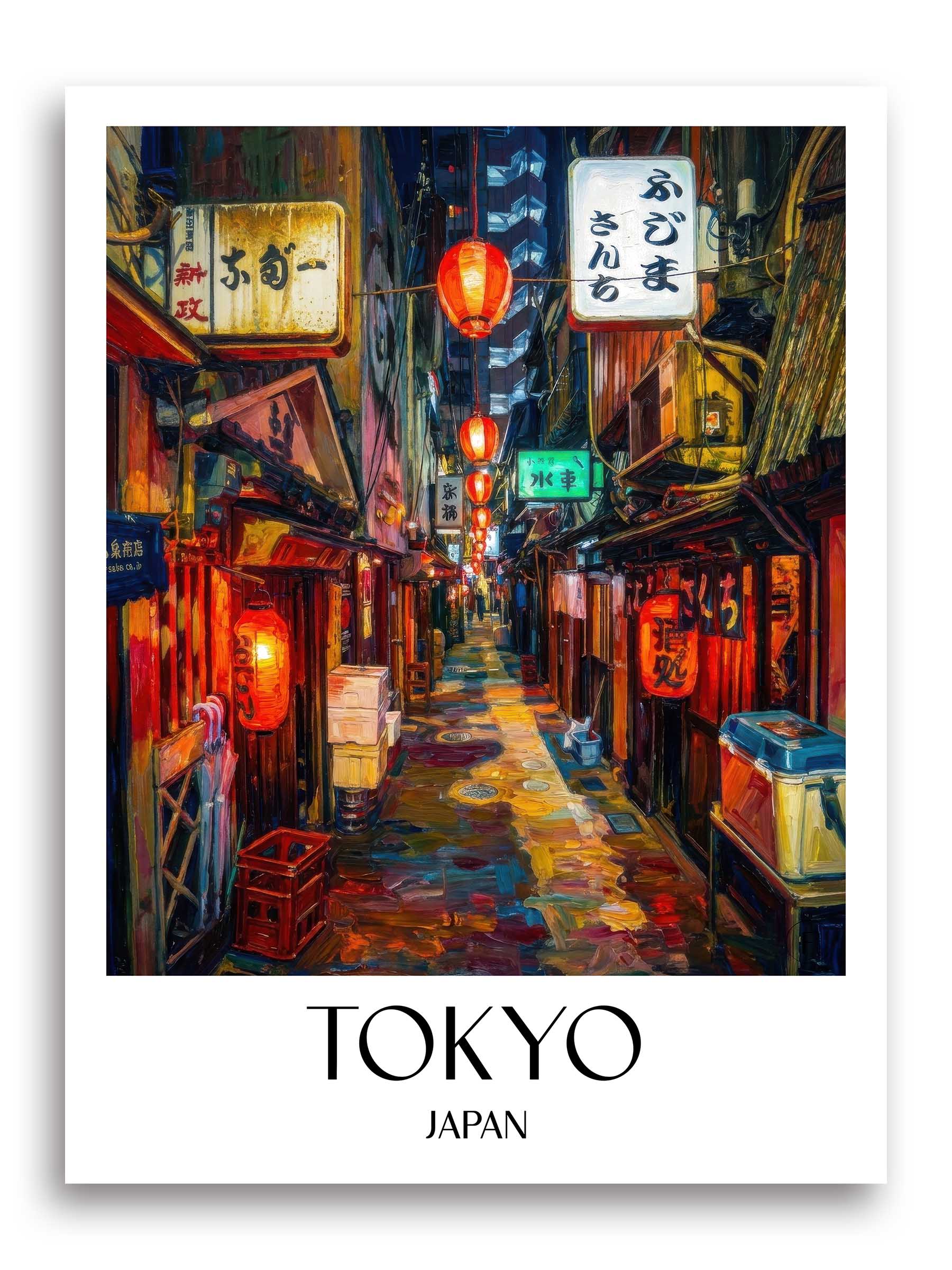 Tokyo Poster - - Japan Kunstdruck - Ölgemälde von A4 bis A1 - favplace