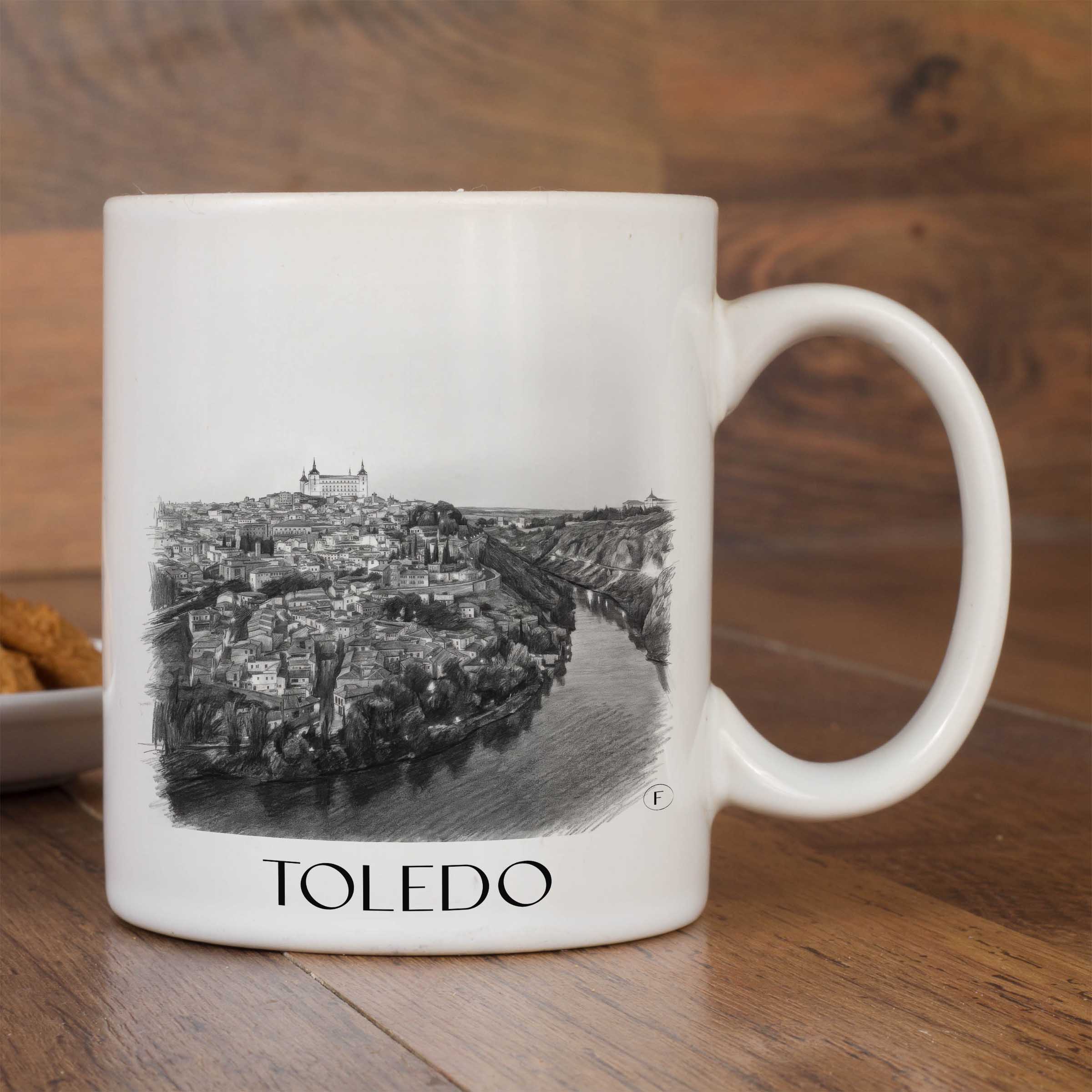 toledo-spanien-spanien-kaffeebecher-bleistift-zeichnung-drawing