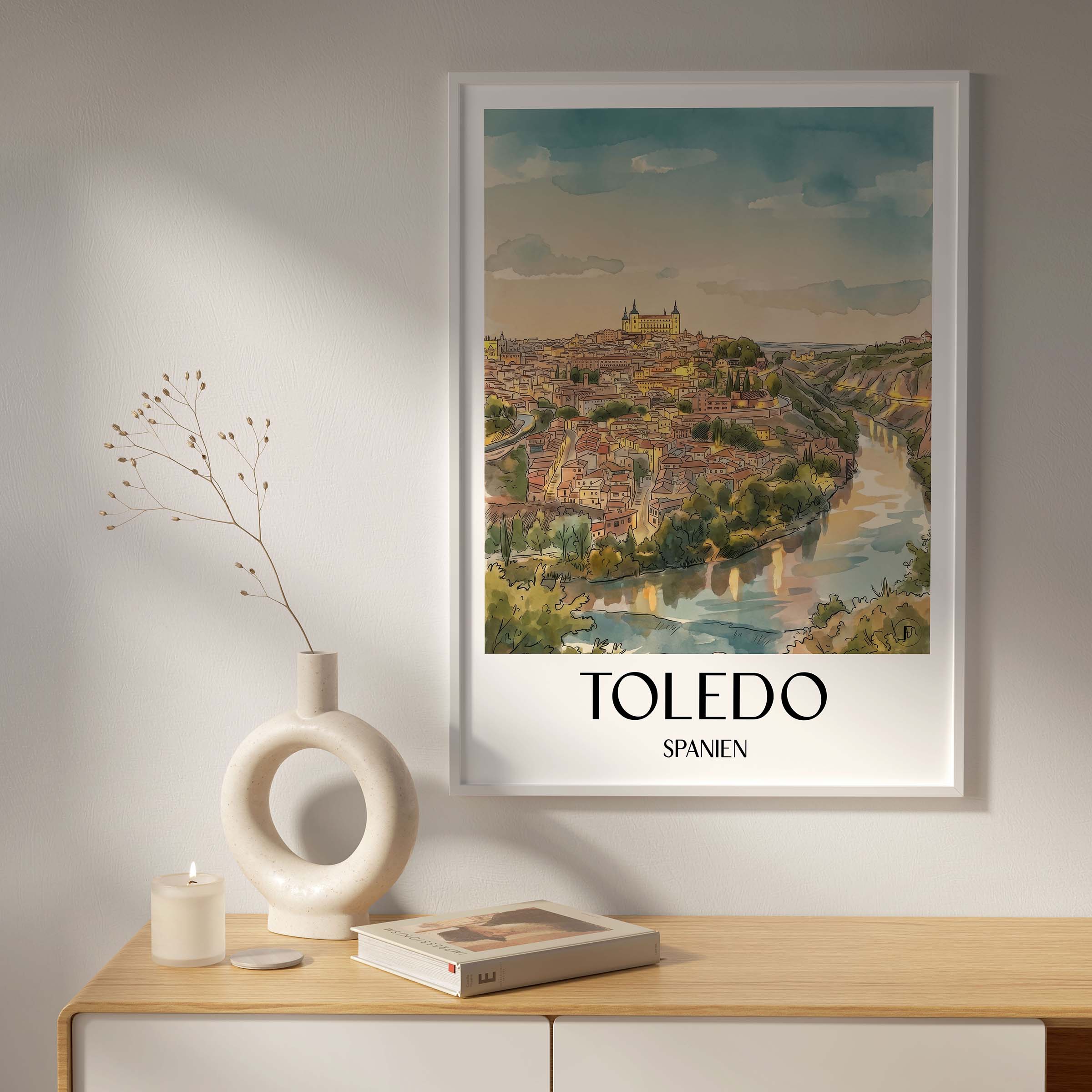 toledo-spanien-spanien-poster-aquarell