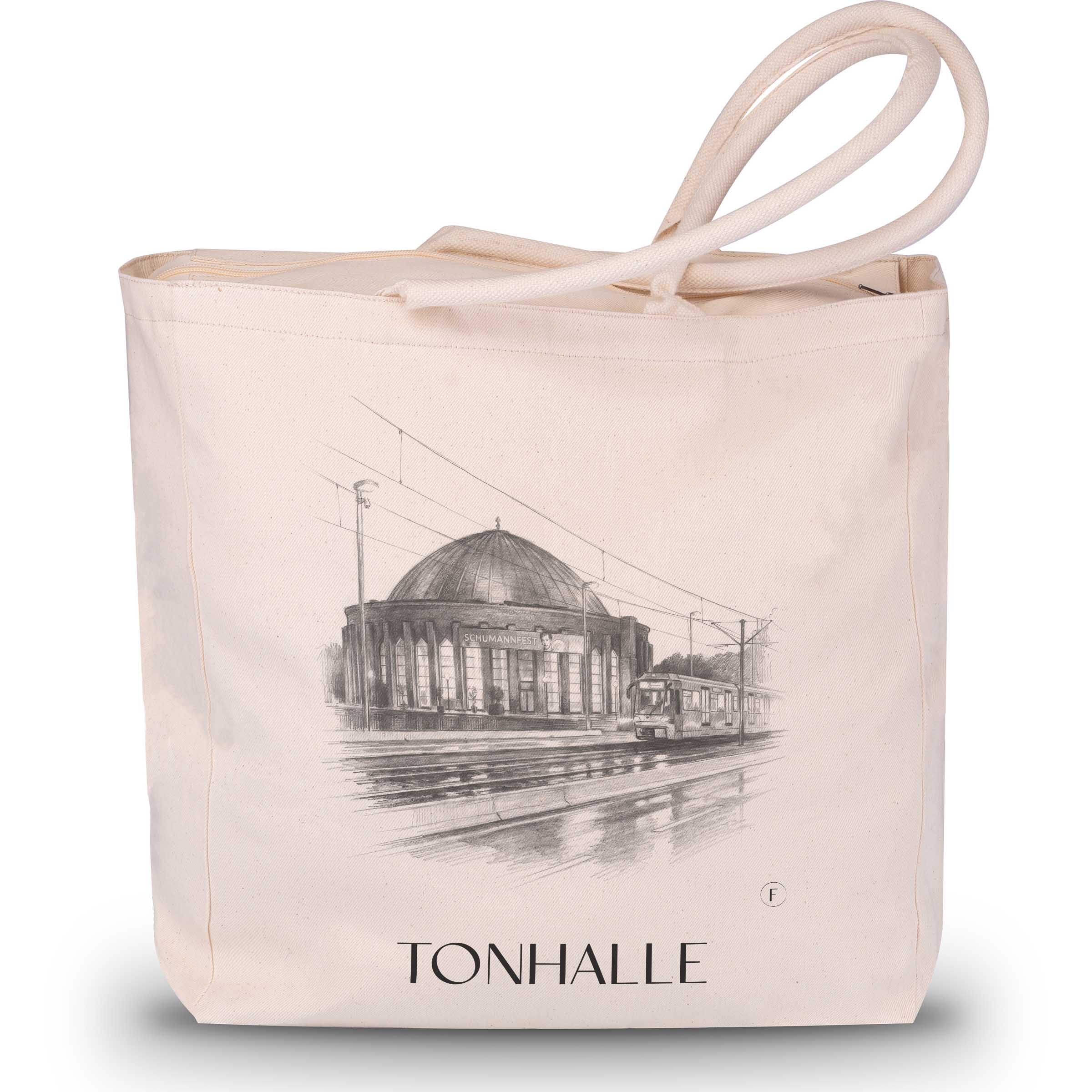 Tonhalle Shopping Tasche - Düsseldorf - Deutschland Tote Bag - Einkaufstasche im Zeichnung Stil