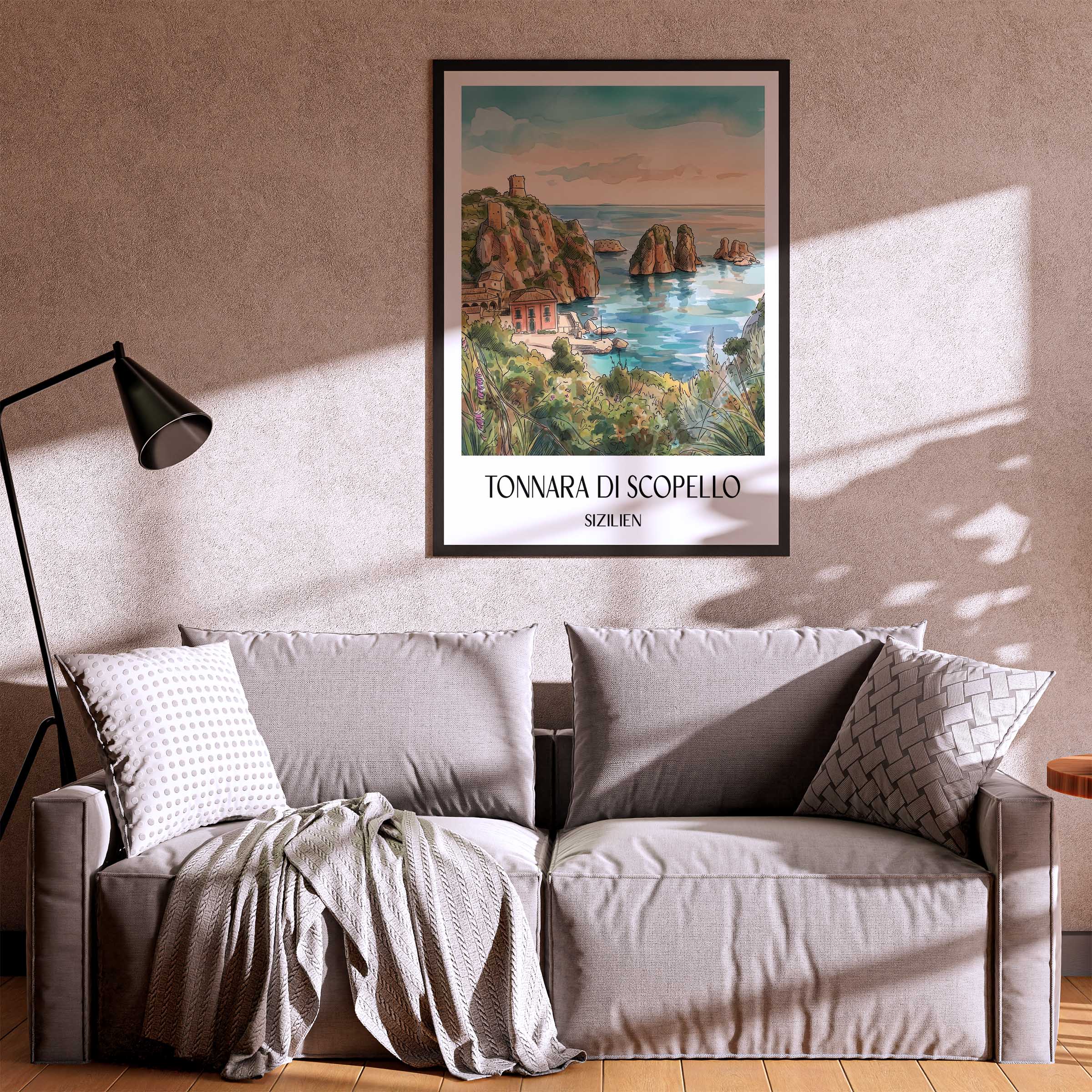 tonnara-di-scopello-sizilien-italien-poster-aquarell