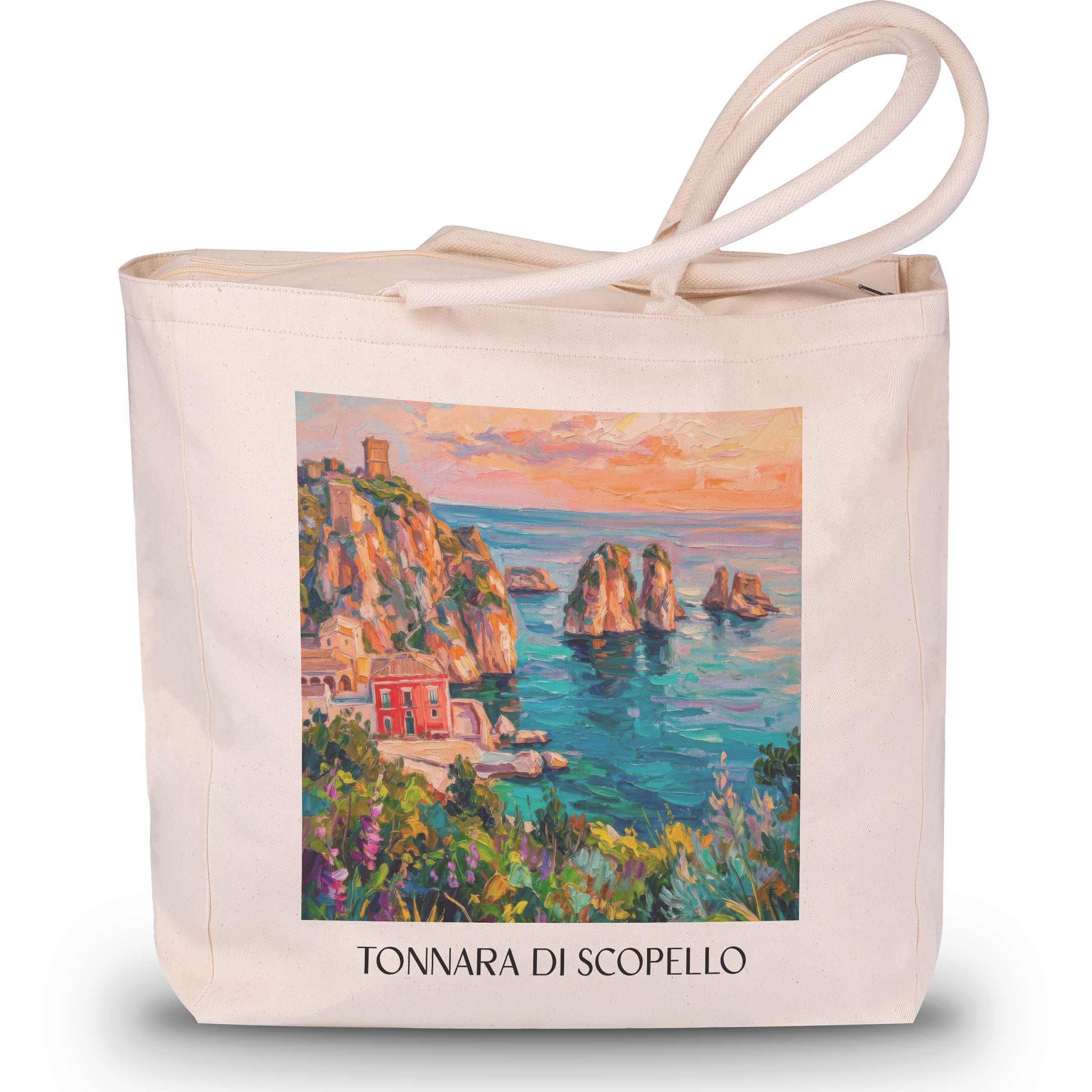 tonnara-di-scopello-sizilien-italien-einkaufstasche-oil-painting-oelgemaelde