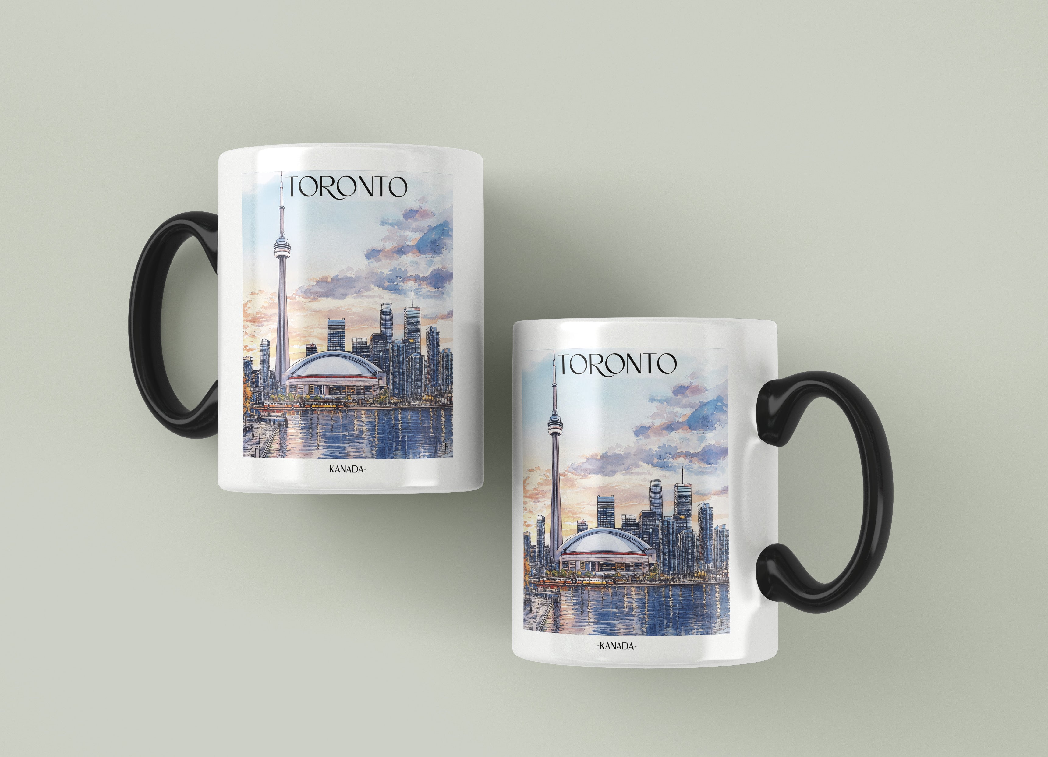 toronto-kanada-einkaufstasche-aquarell