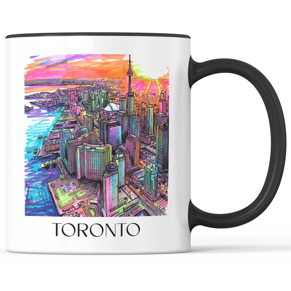 Toronto - Kanada Becher - Kaffeetasse im Tag Graffiti Stil - favplace