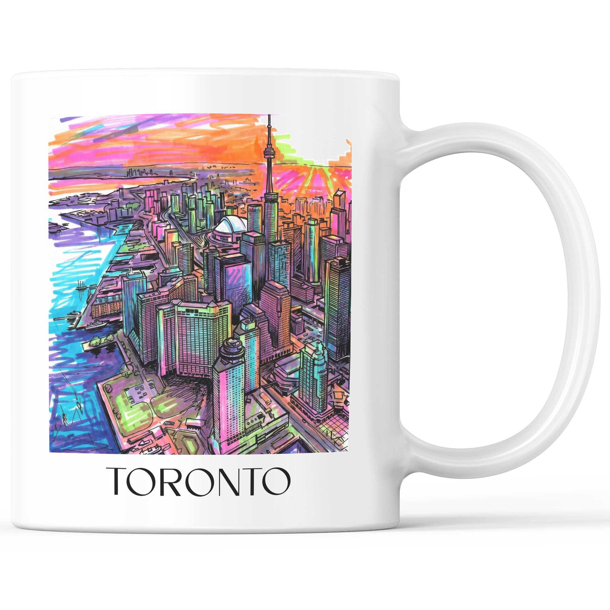Toronto - Kanada Becher - Kaffeetasse im Tag Graffiti Stil - favplace