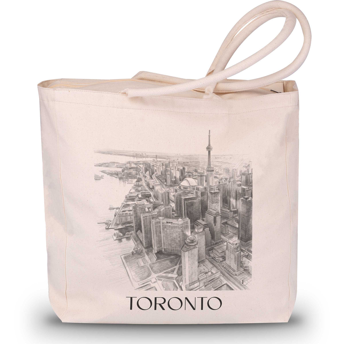 Toronto - Kanada Tote Bag - Einkaufstasche im Zeichnung Stil - favplace
