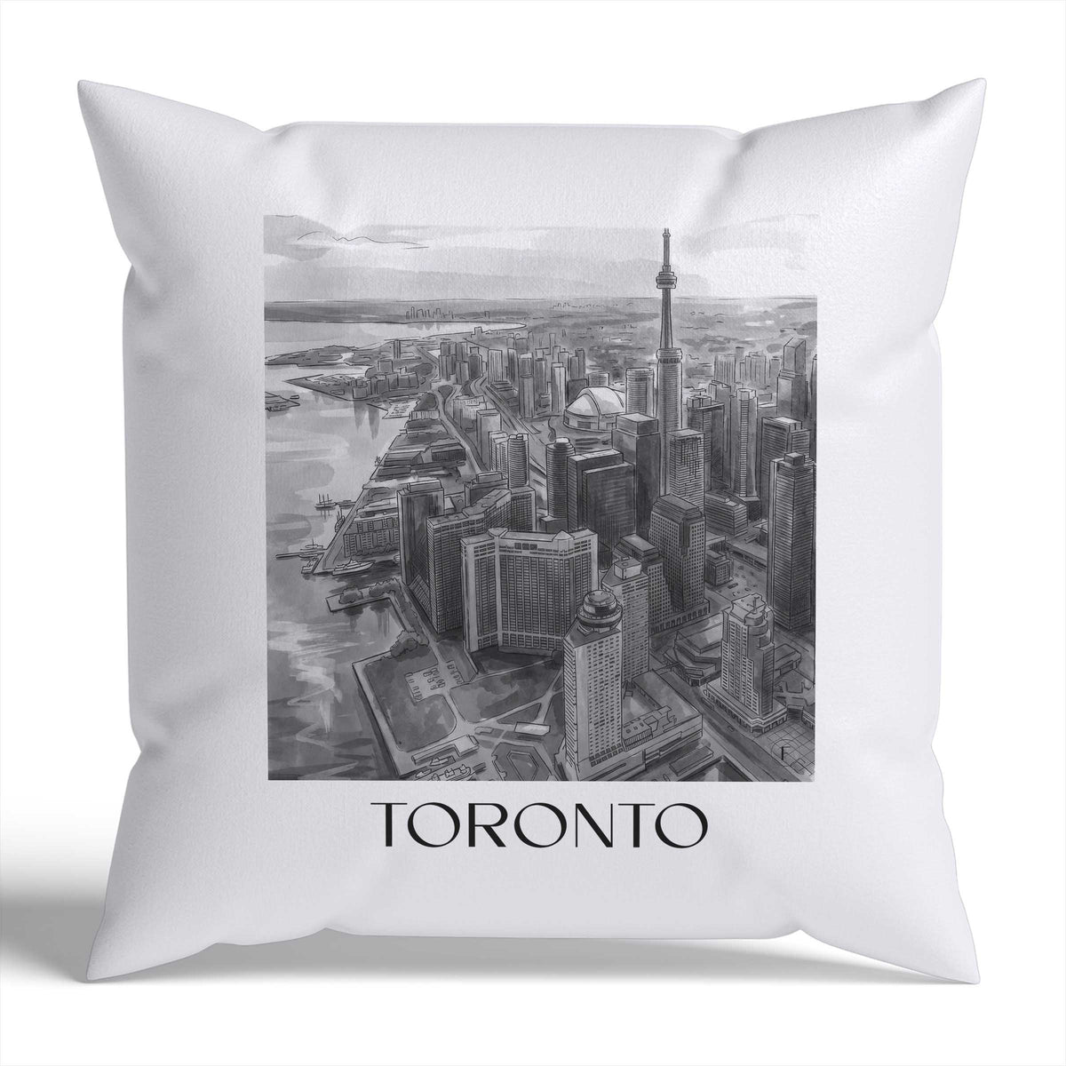 toronto-kanada-kanada-kissenbezug-aquarell-schwarz-weiss