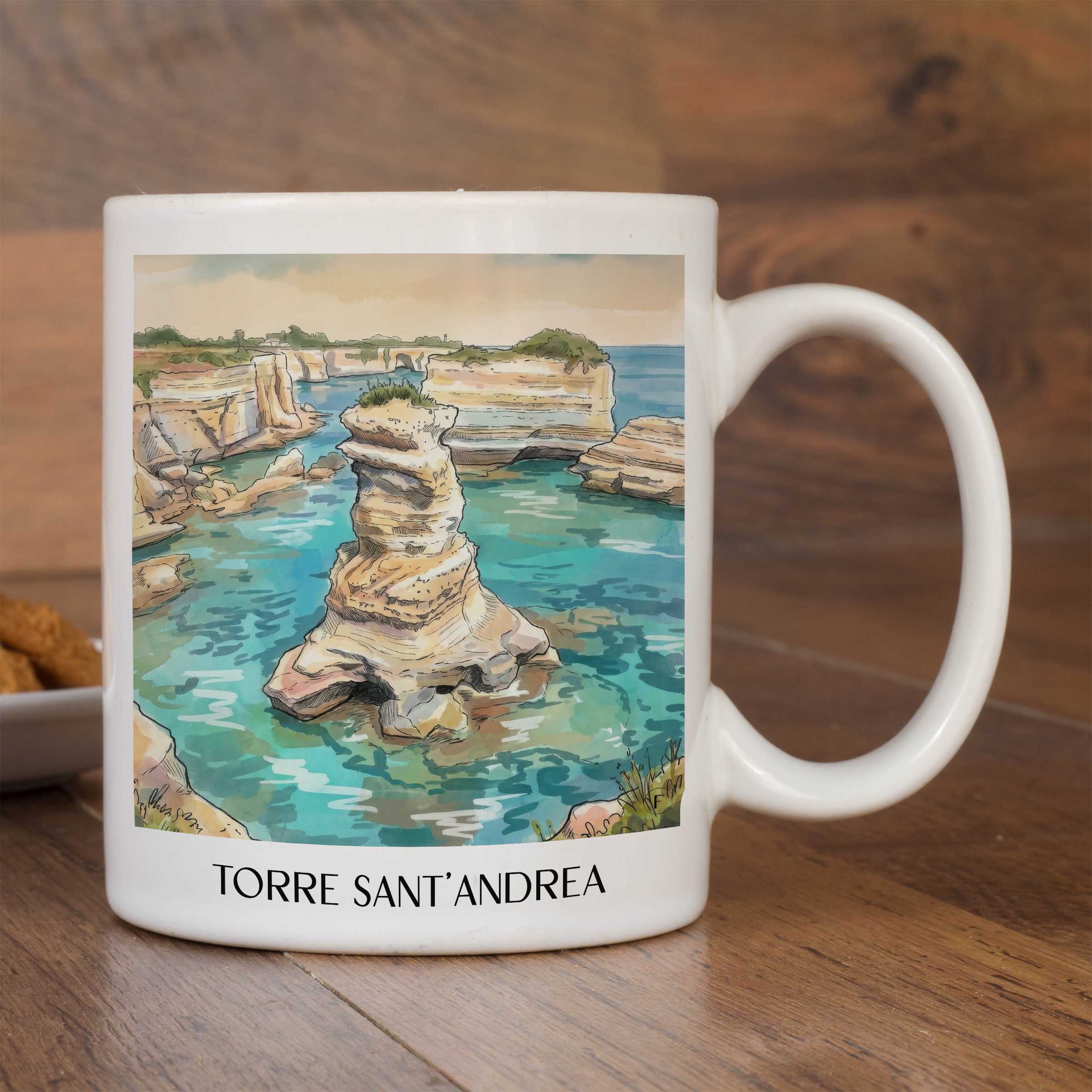 torre-sant´andrea-salento-italien-kaffeebecher-aquarell