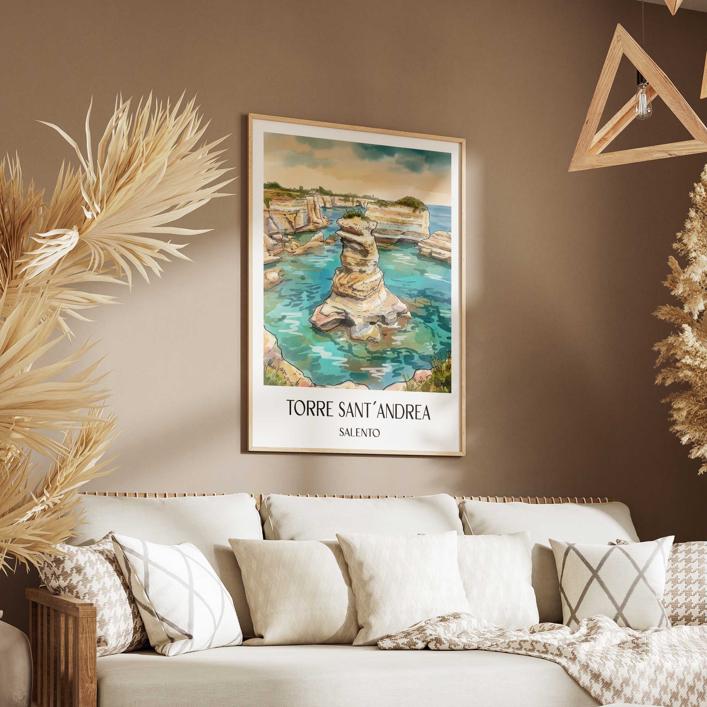 torre-sant´andrea-salento-italien-poster-aquarell