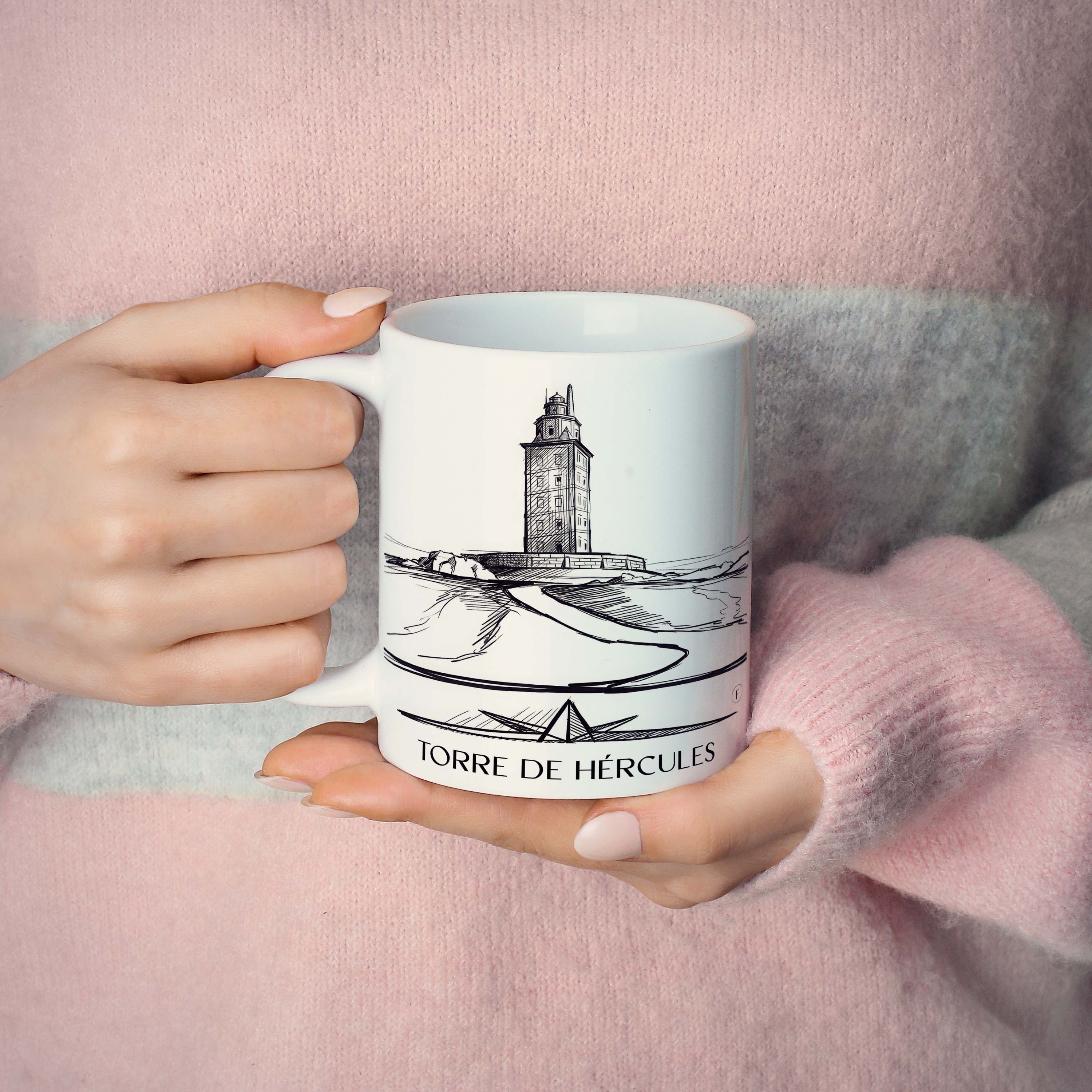 torre-de-hércules-a-coruña-spanien-kaffeebecher-skizze