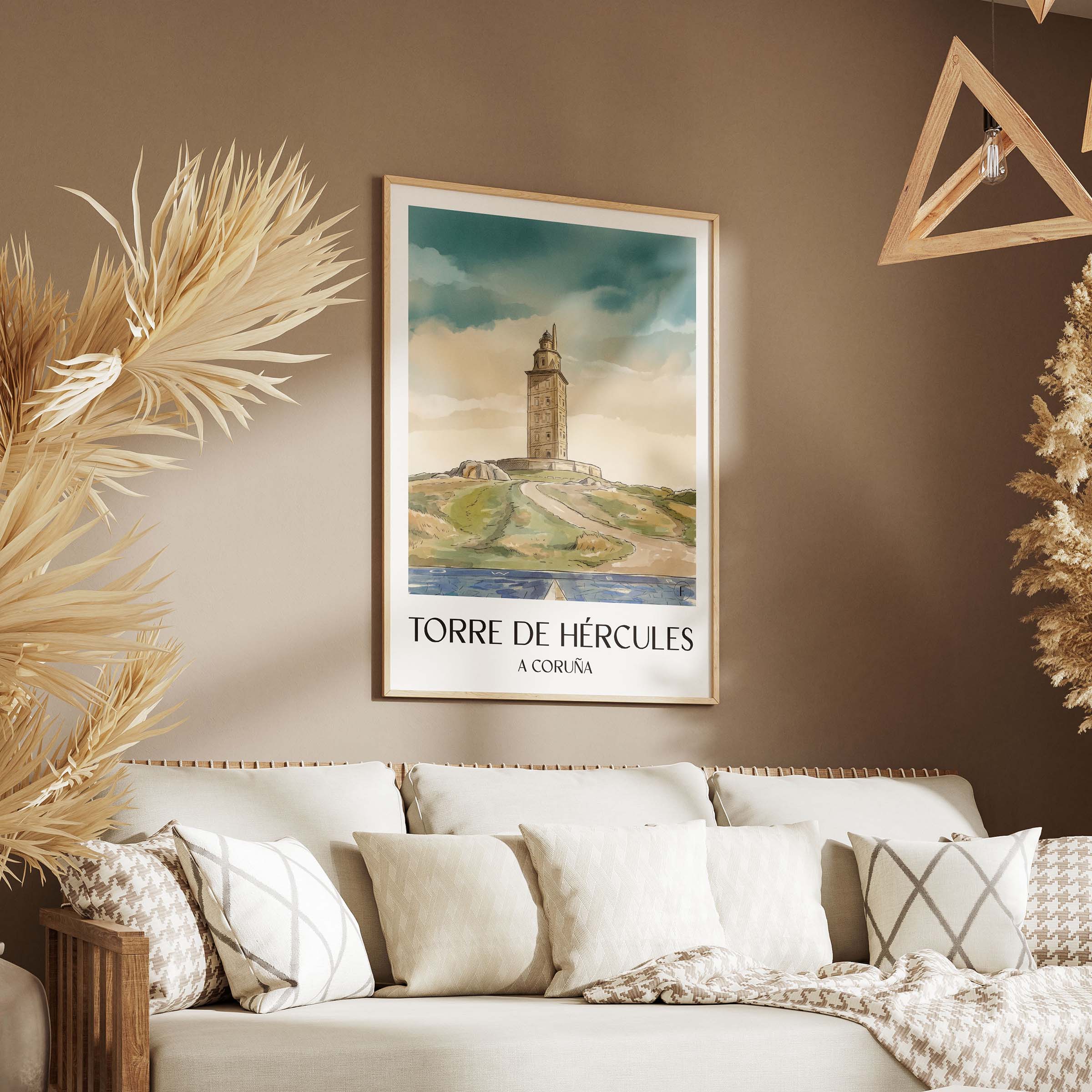 torre-de-hércules-a-coruña-spanien-poster-aquarell